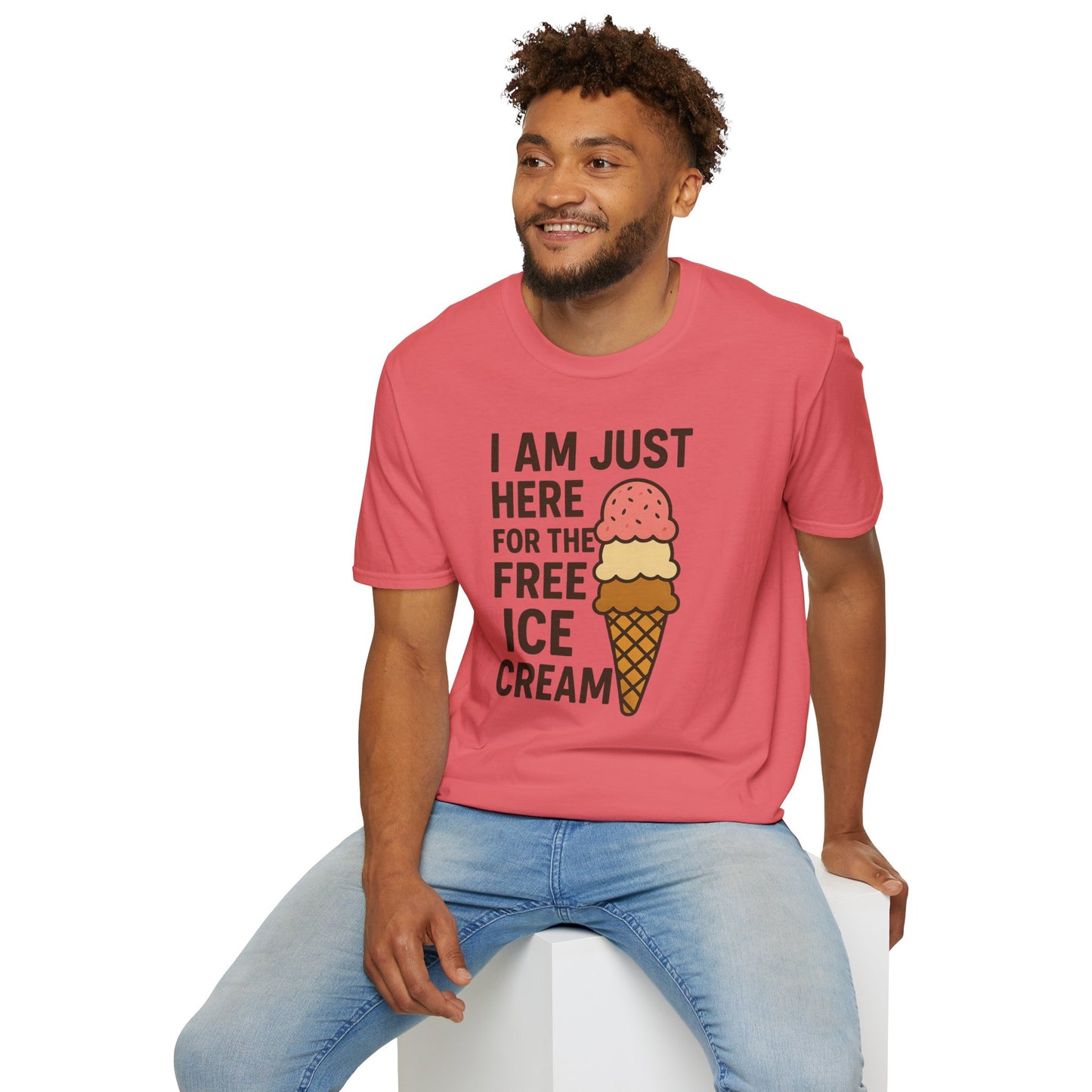 Ice Cream Lover's Unisex T-Shirt, Funny Graphic Tee, Summer Apparel, Sweet Treats Gift, Birthday Humor Shirt