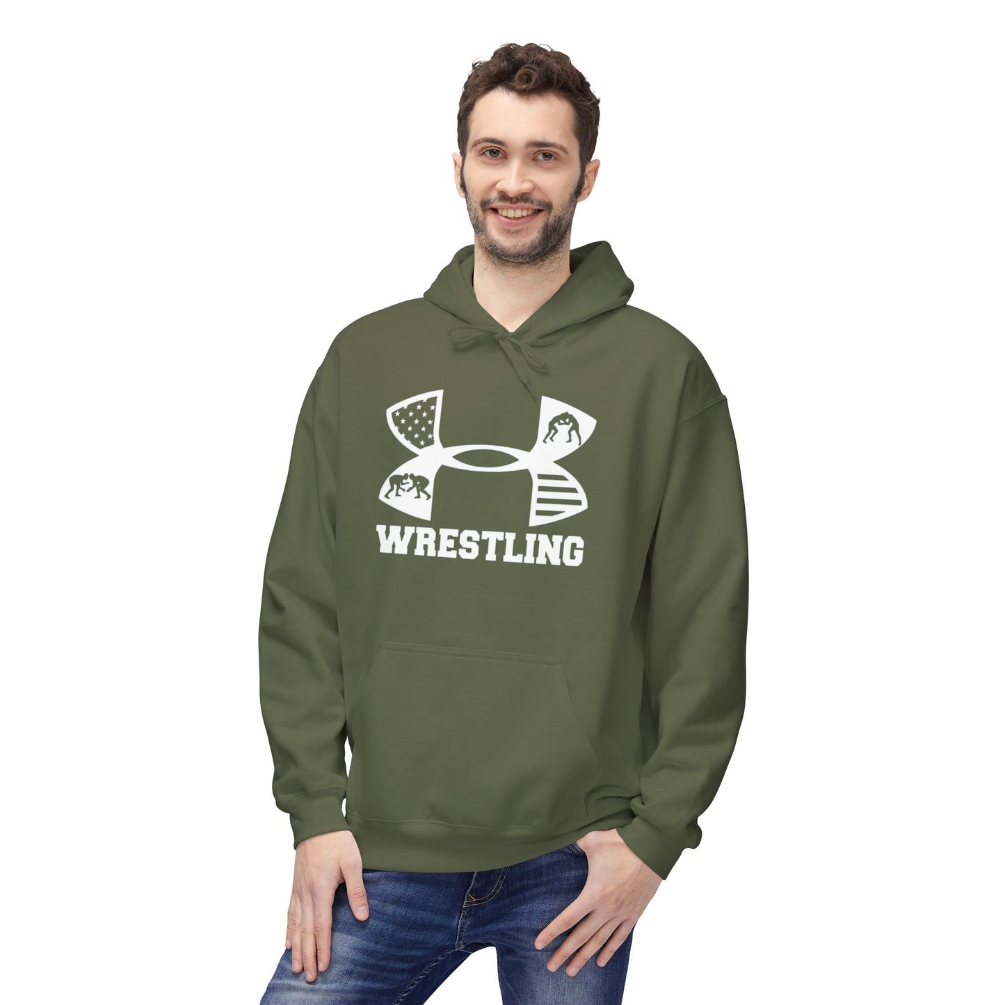 Fleece Hoodie - Cozy Wrestling Design for Everyday Comfort and Fall Fashion