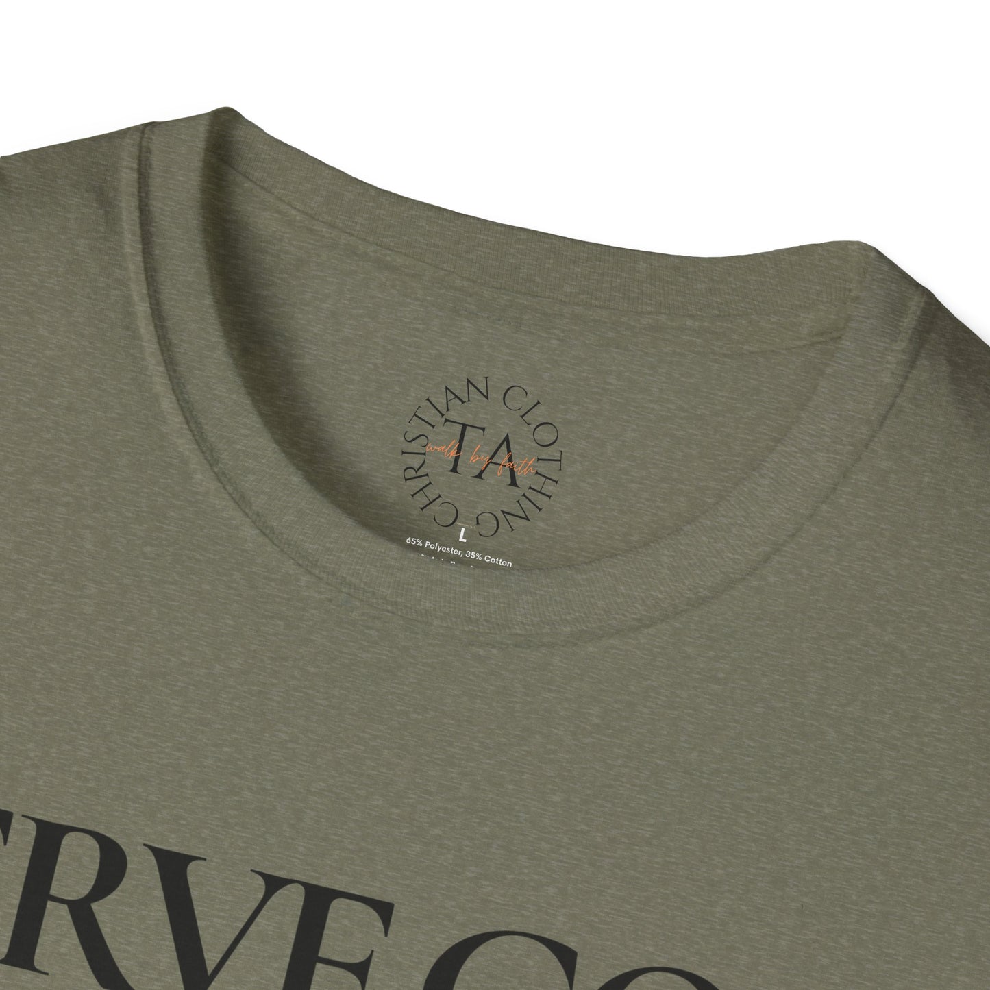 Faith Inspired "Serve God" T-Shirt - Inspirational Faith-Based Christian Gift