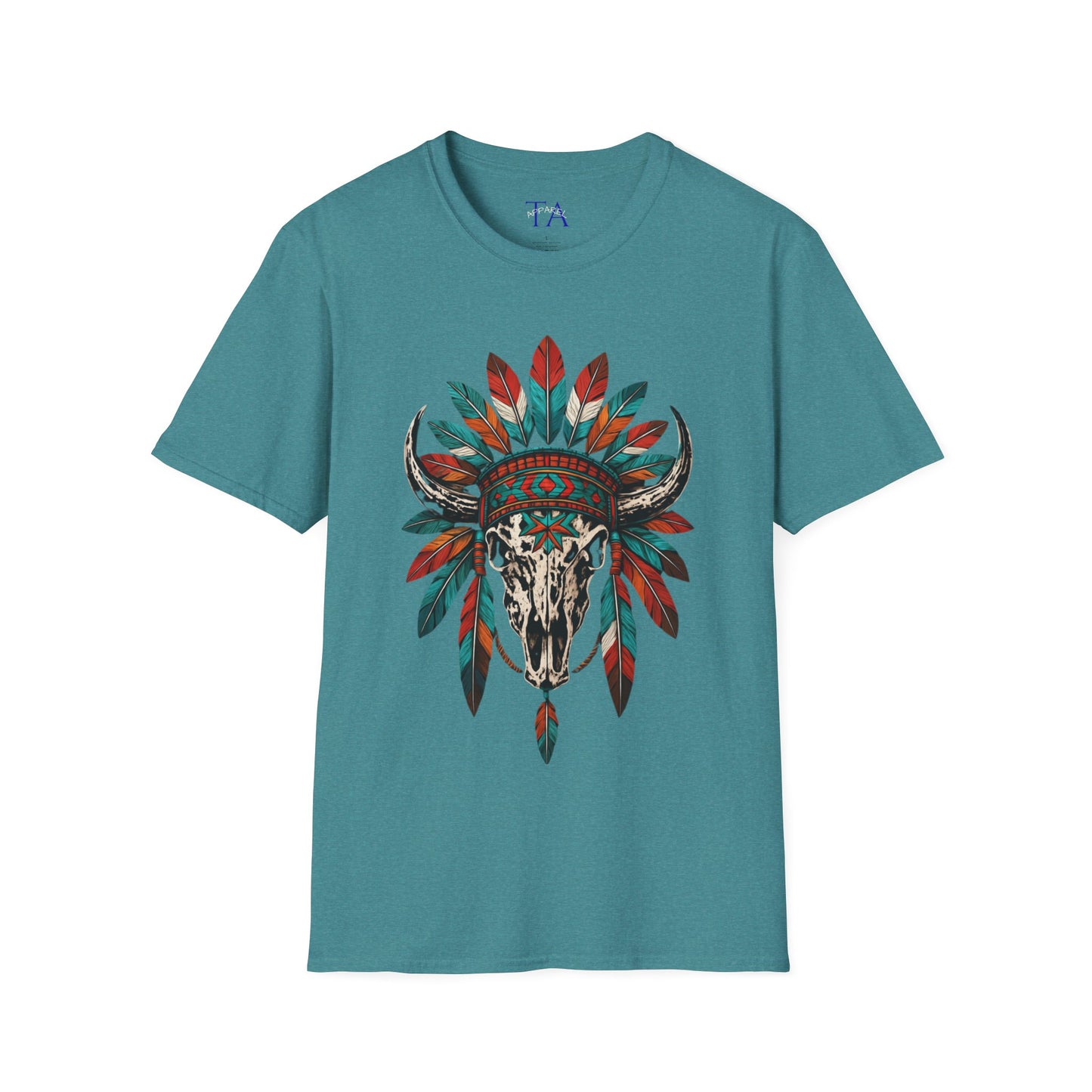 Native American Bull Skull Unisex T-Shirt