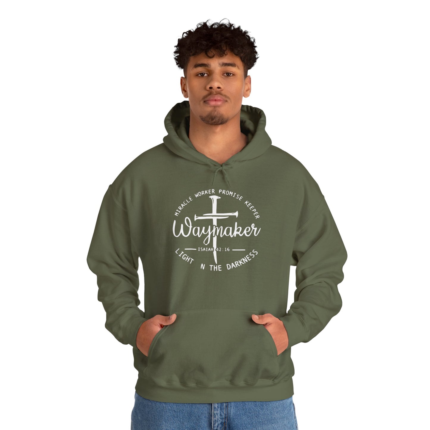 Faith Inspired Waymaker Hoodie - Cozy Sweatshirt for Faith Lovers and Celebrations