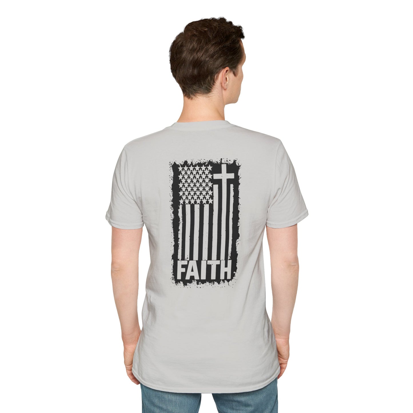 Faith-Inspired American Flag T-Shirt
