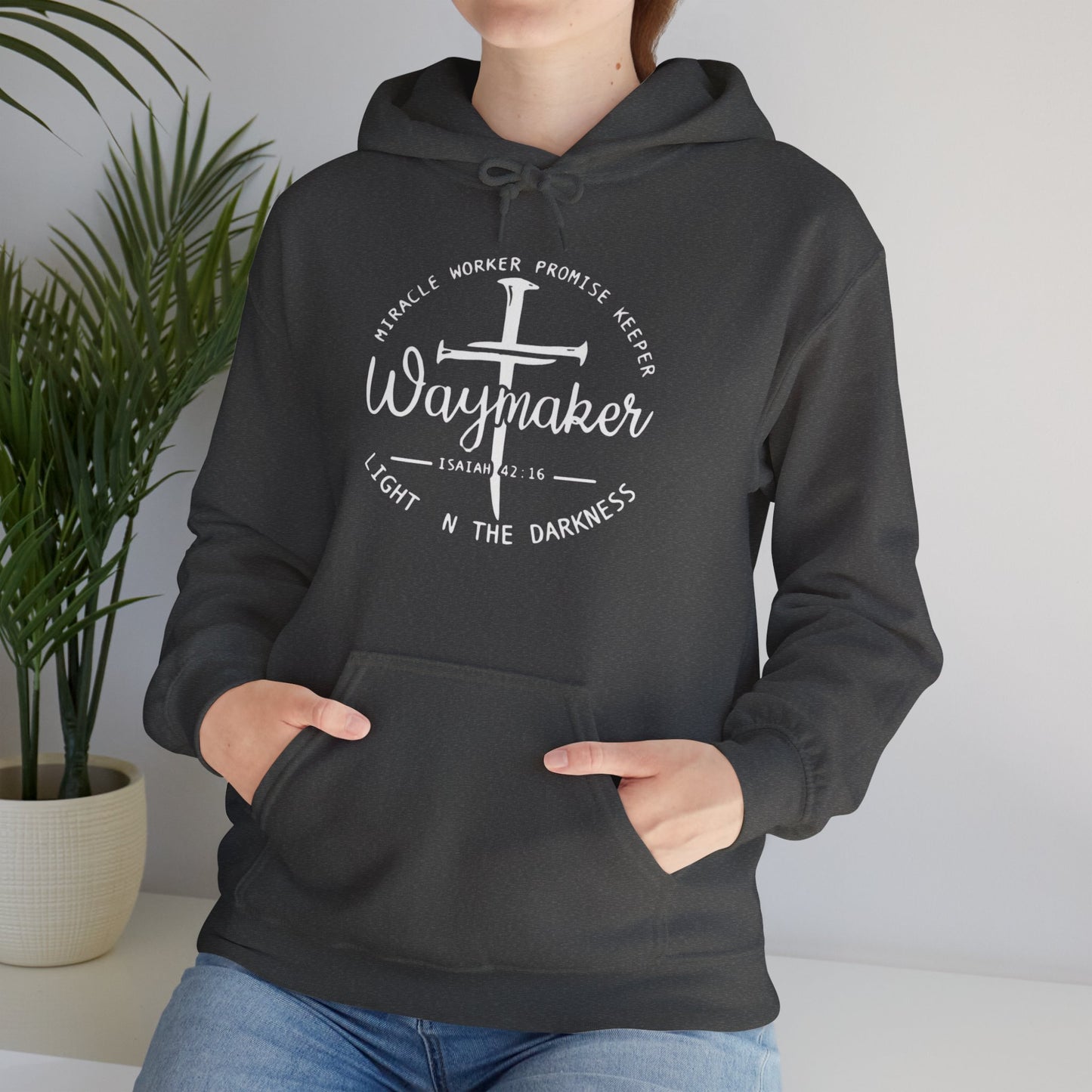Faith Inspired Waymaker Hoodie - Cozy Sweatshirt for Faith Lovers and Celebrations