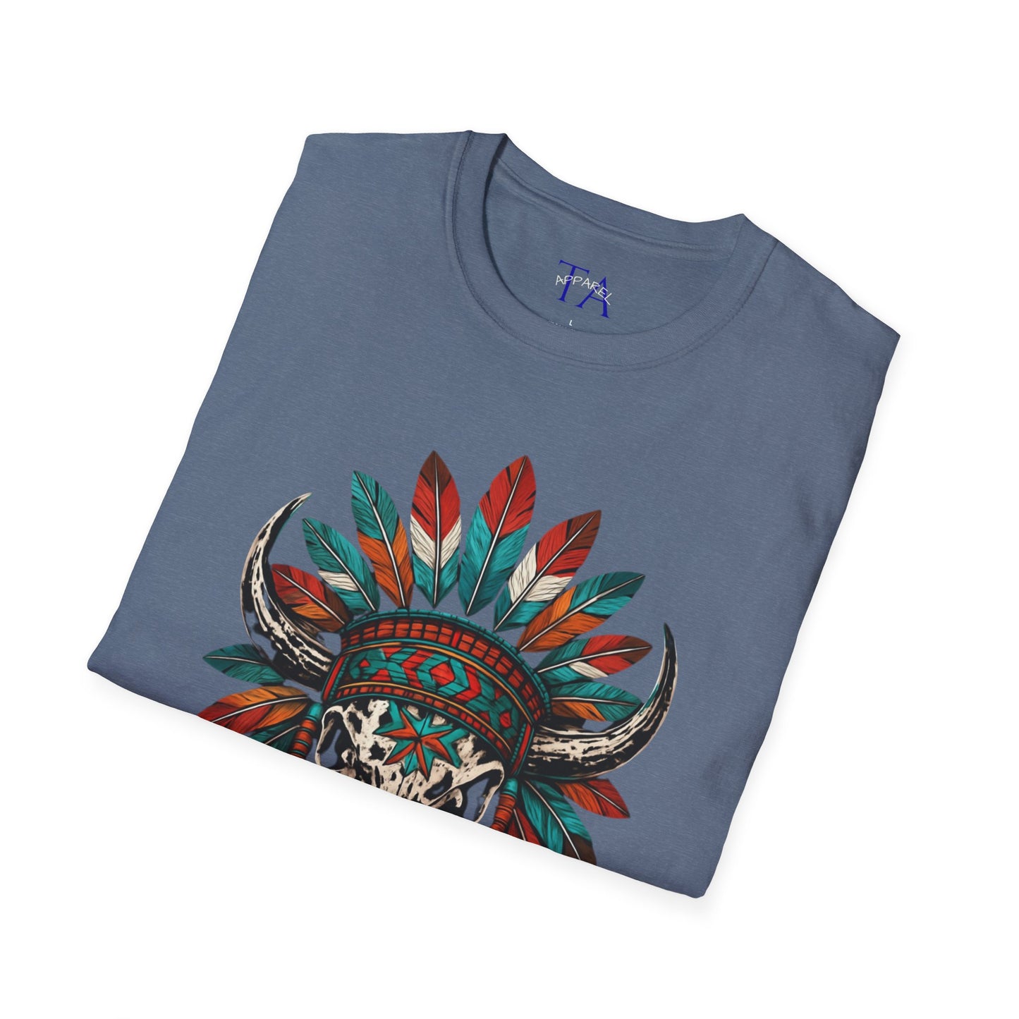 Native American Bull Skull Unisex T-Shirt