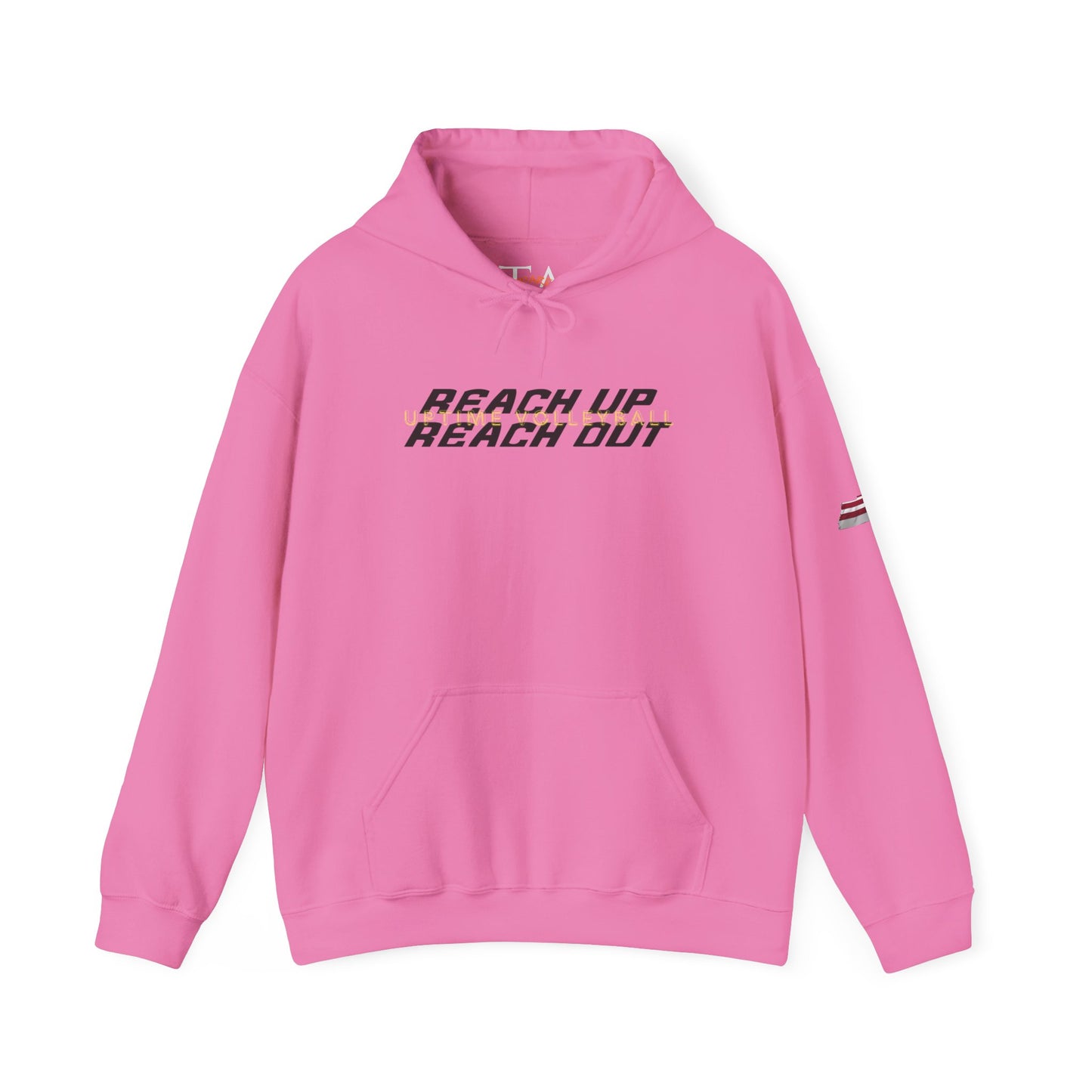 UPTIME Volleyball Reach Up Reach Out Hoodie | Empowerment Motivational Gift