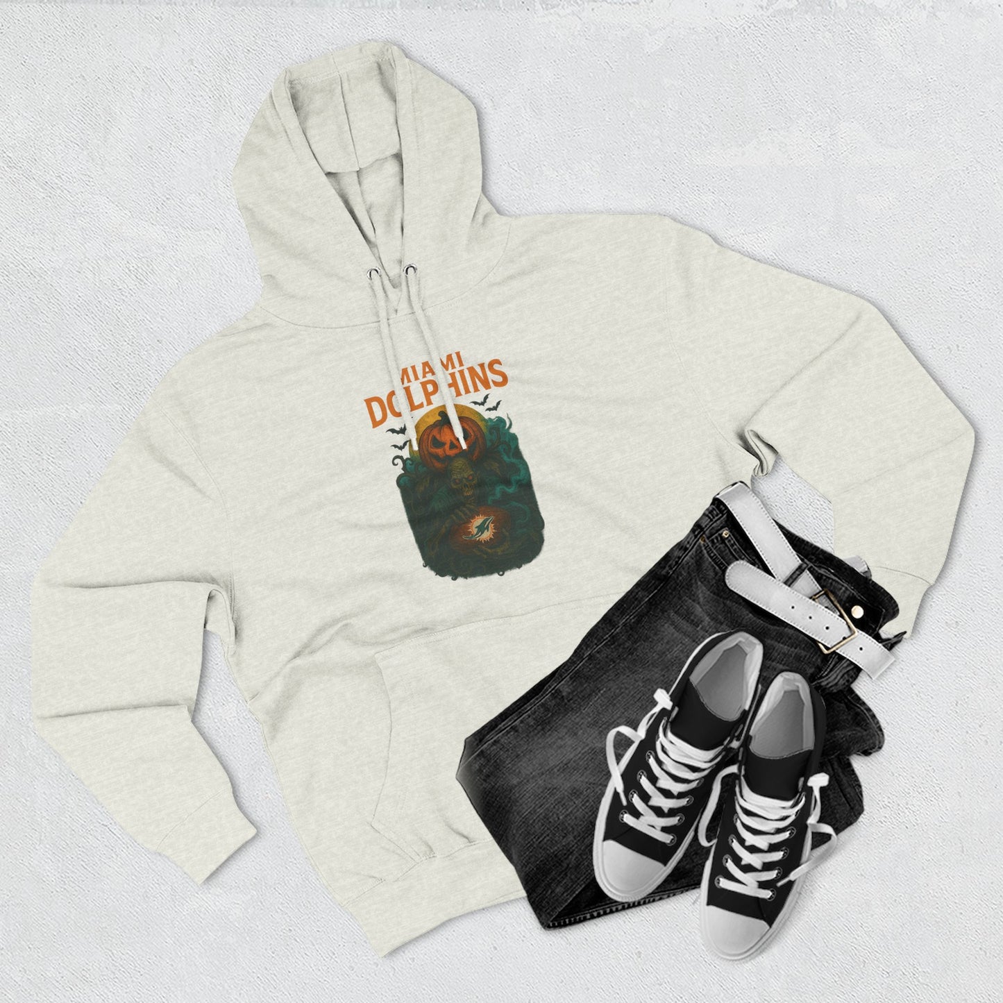 Halloween Cozy Dolphin Fleece Hoodie: Ocean Lovers, Casual Wear, Animal Lovers Gift, Beach Days, Relaxing at Home. Sea Life Graphic