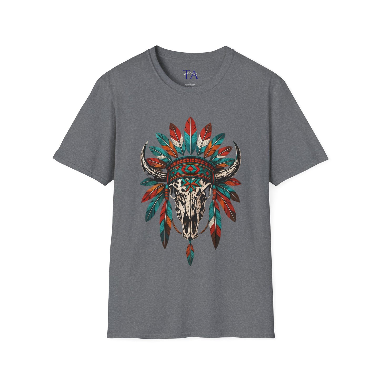 Native American Bull Skull Unisex T-Shirt