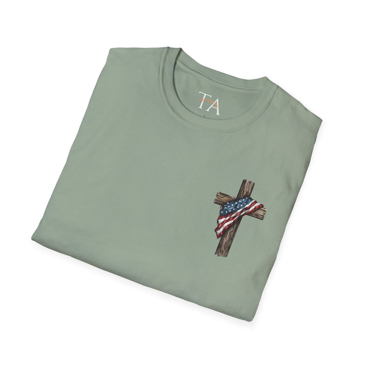 Stand for the Flag, Kneel for the Cross - Patriotic Religious T-Shirt, Faith-Based Apparel, Independence Day Outfit, Christian Gift
