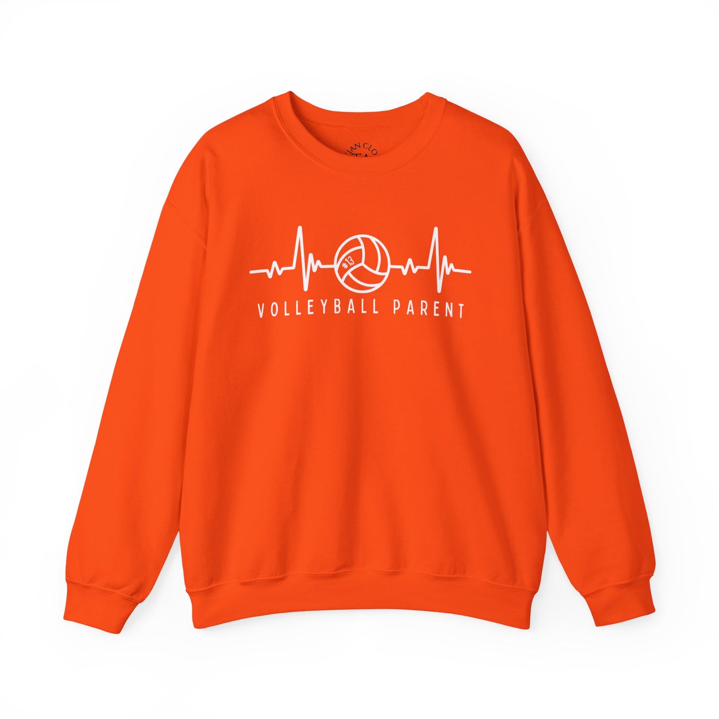 Volleyball Heartbeat Crewneck Sweatshirt #13, Quality Sweatshirt, Parent Gift, Volleyball Fan Apparel, Sports Lover Top