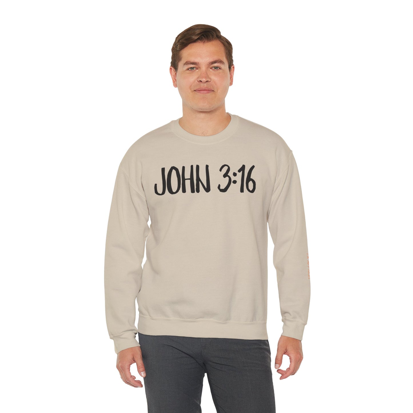 Faith Inspired John 3:16 Crewneck Sweatshirt
