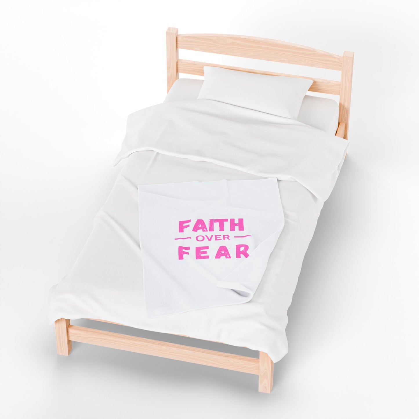 Faith Inspired Faith Over Fear Cozy Velveteen Plush Blanket with Motivational Quote - Perfect for Home Decor, Gifts, and Comfort, Faith over Fear, Inspirational [...]