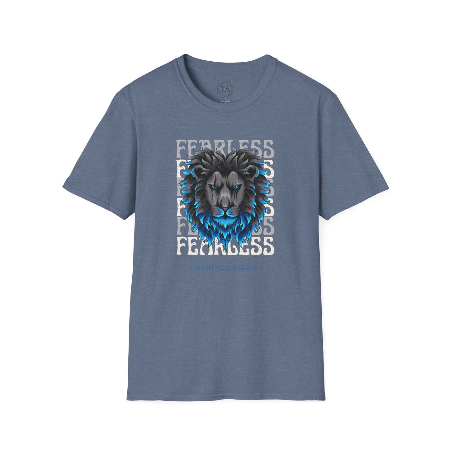 Fearless Lion Volleyball T-Shirt | Unisex Softstyle Tee