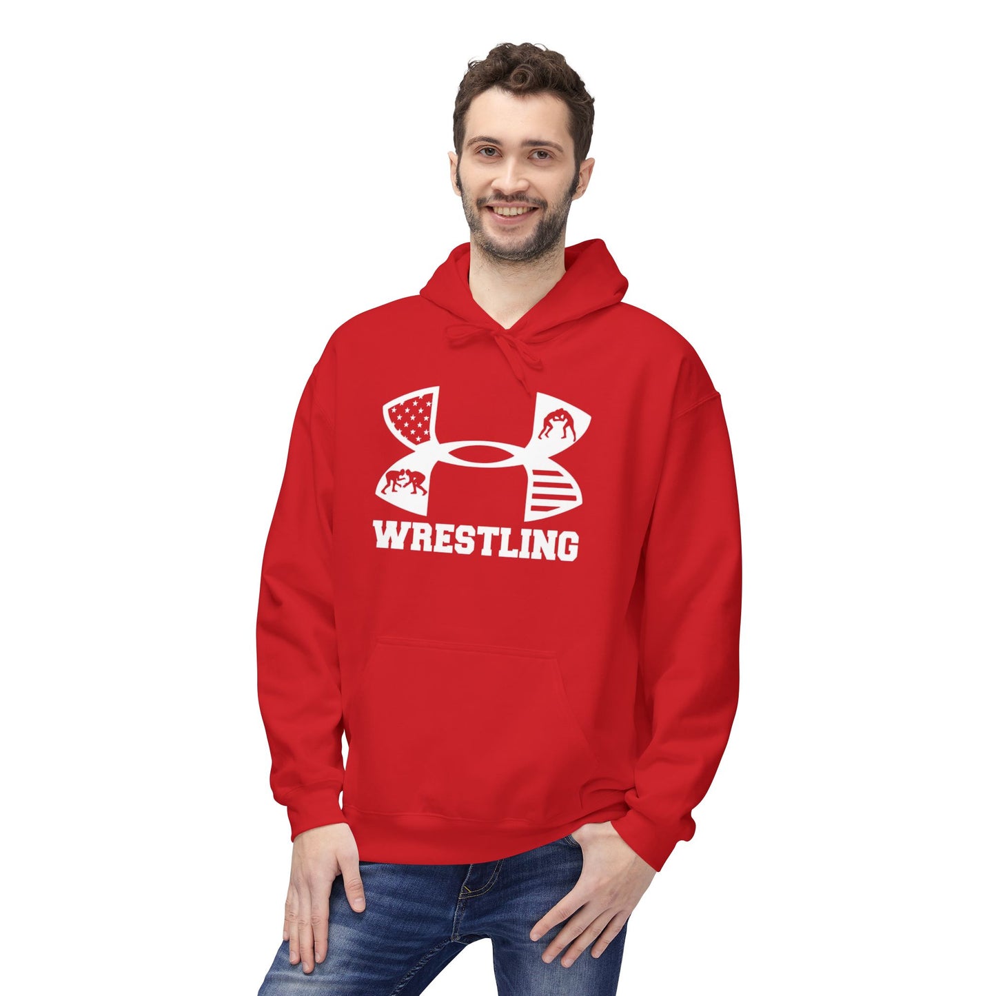 Fleece Hoodie - Cozy Wrestling Design for Everyday Comfort and Fall Fashion
