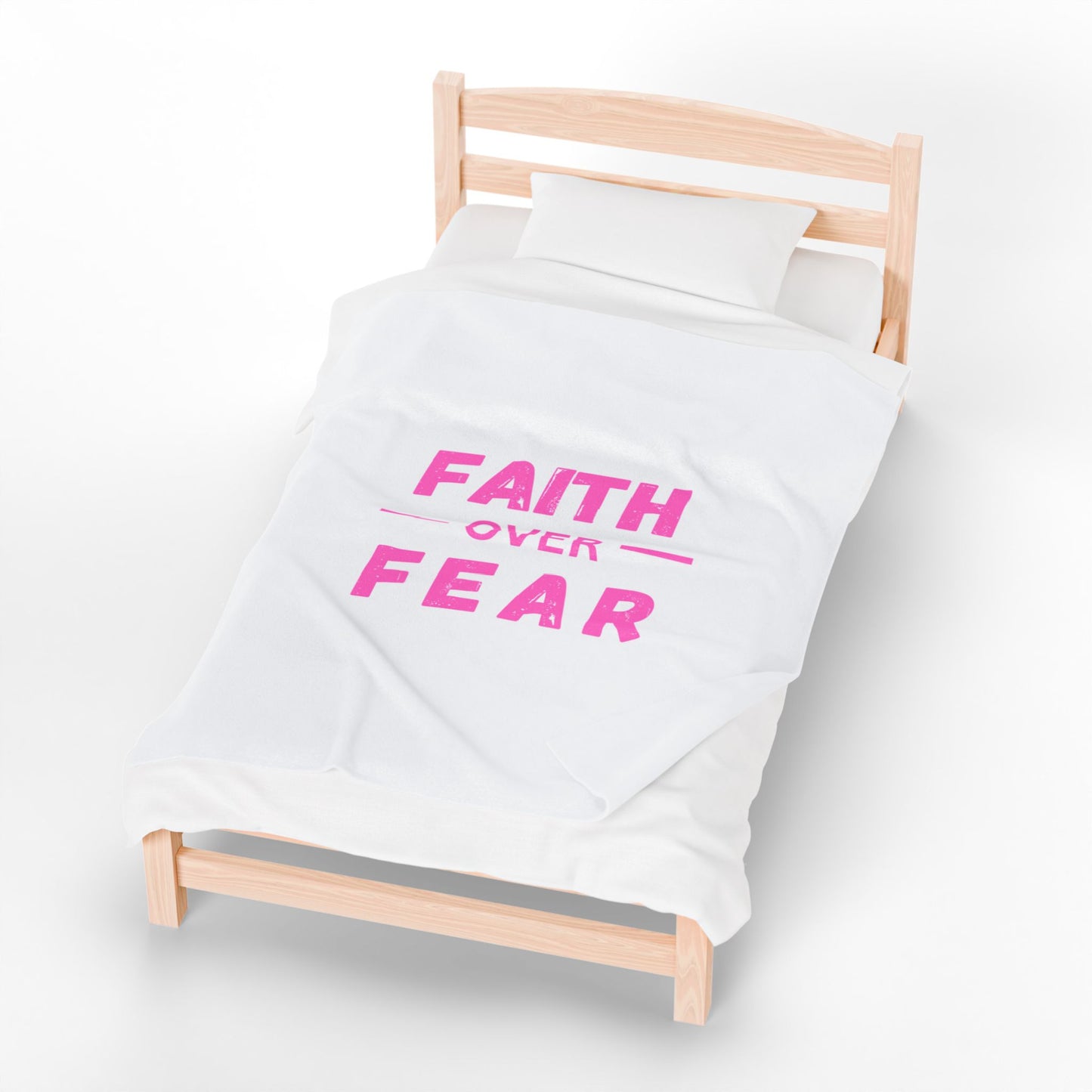 Faith Inspired Faith Over Fear Cozy Velveteen Plush Blanket with Motivational Quote - Perfect for Home Decor, Gifts, and Comfort, Faith over Fear, Inspirational [...]