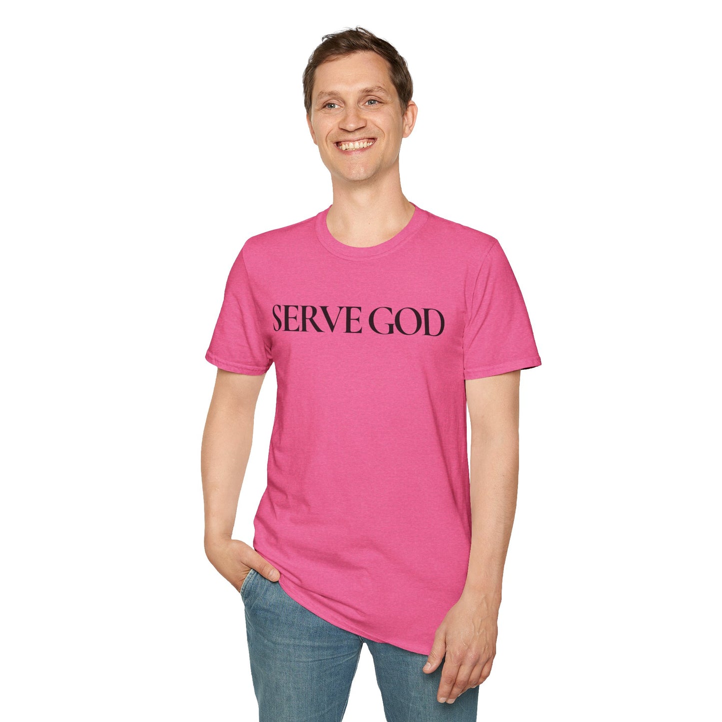 Faith Inspired "Serve God" T-Shirt - Inspirational Faith-Based Christian Gift