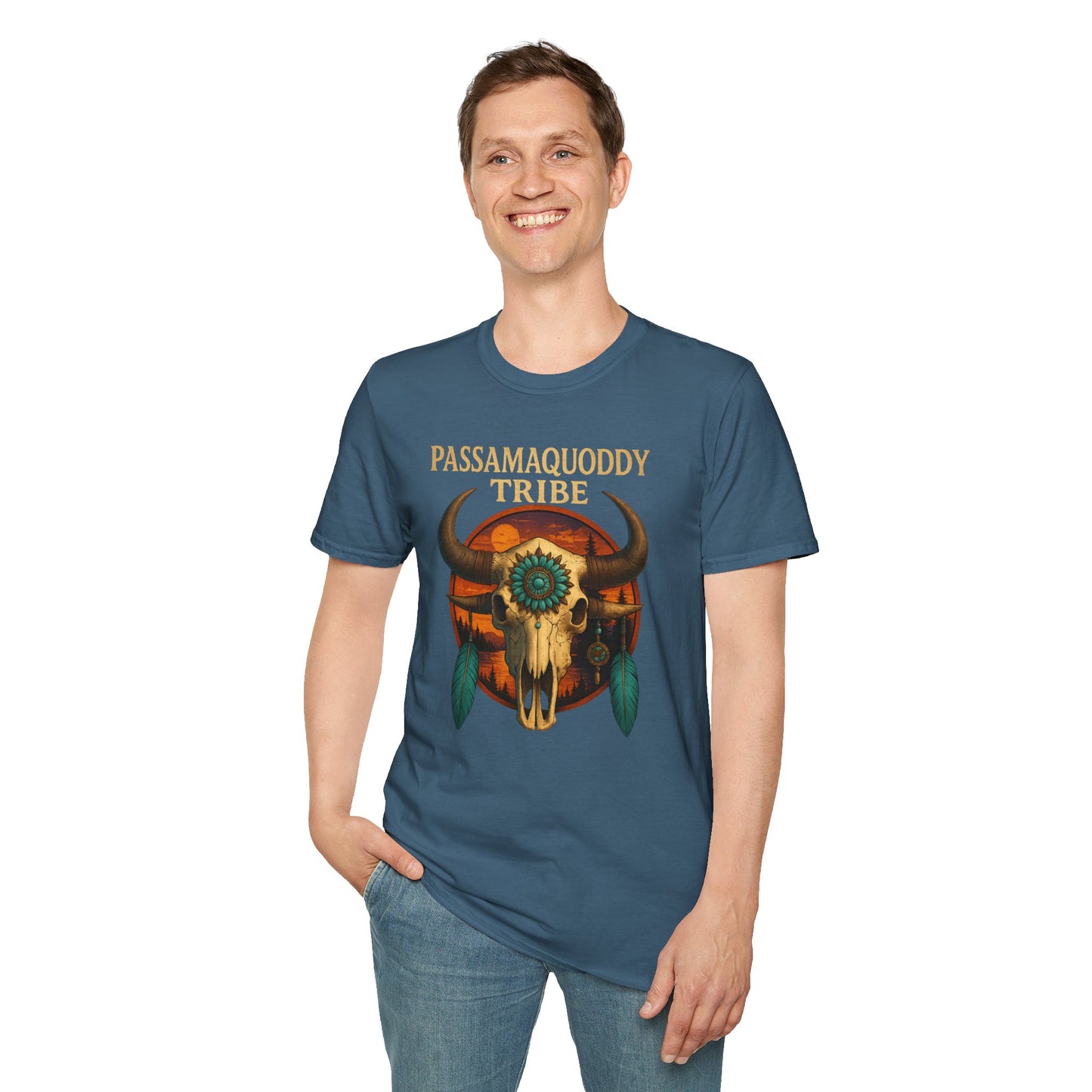 Tribal Graphic T-Shirt - Passamaquoddy Tribe Design2, Gift for Adventurers