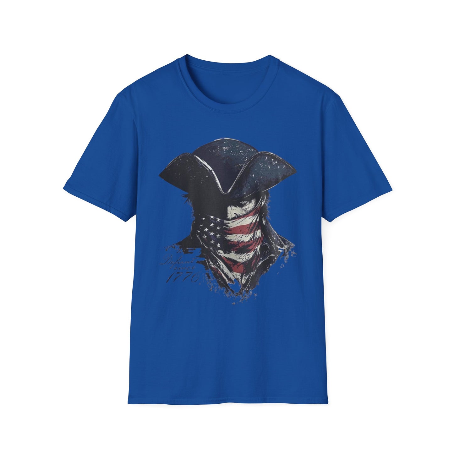 Patriotic Tricorn T-Shirt — 1776 Revolutionary Flag Bandana Tee