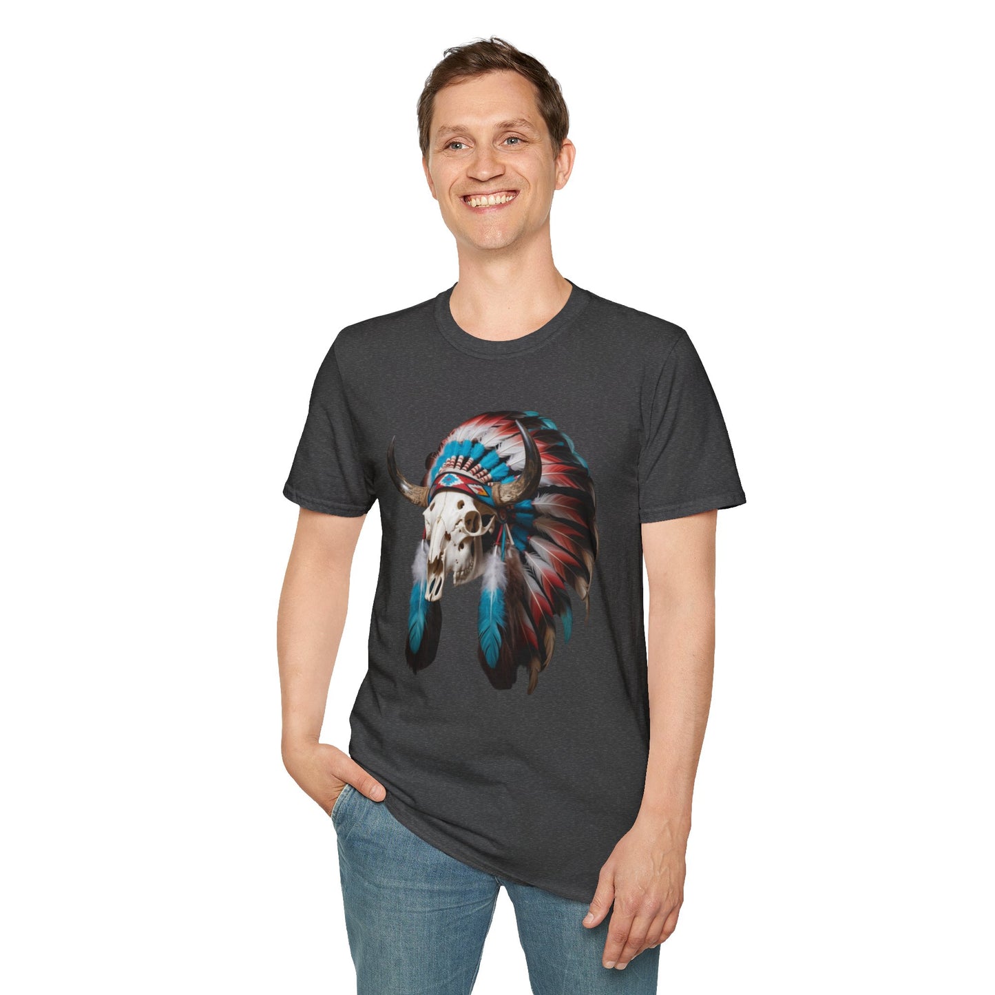 Native American Tribal Skull T-Shirt