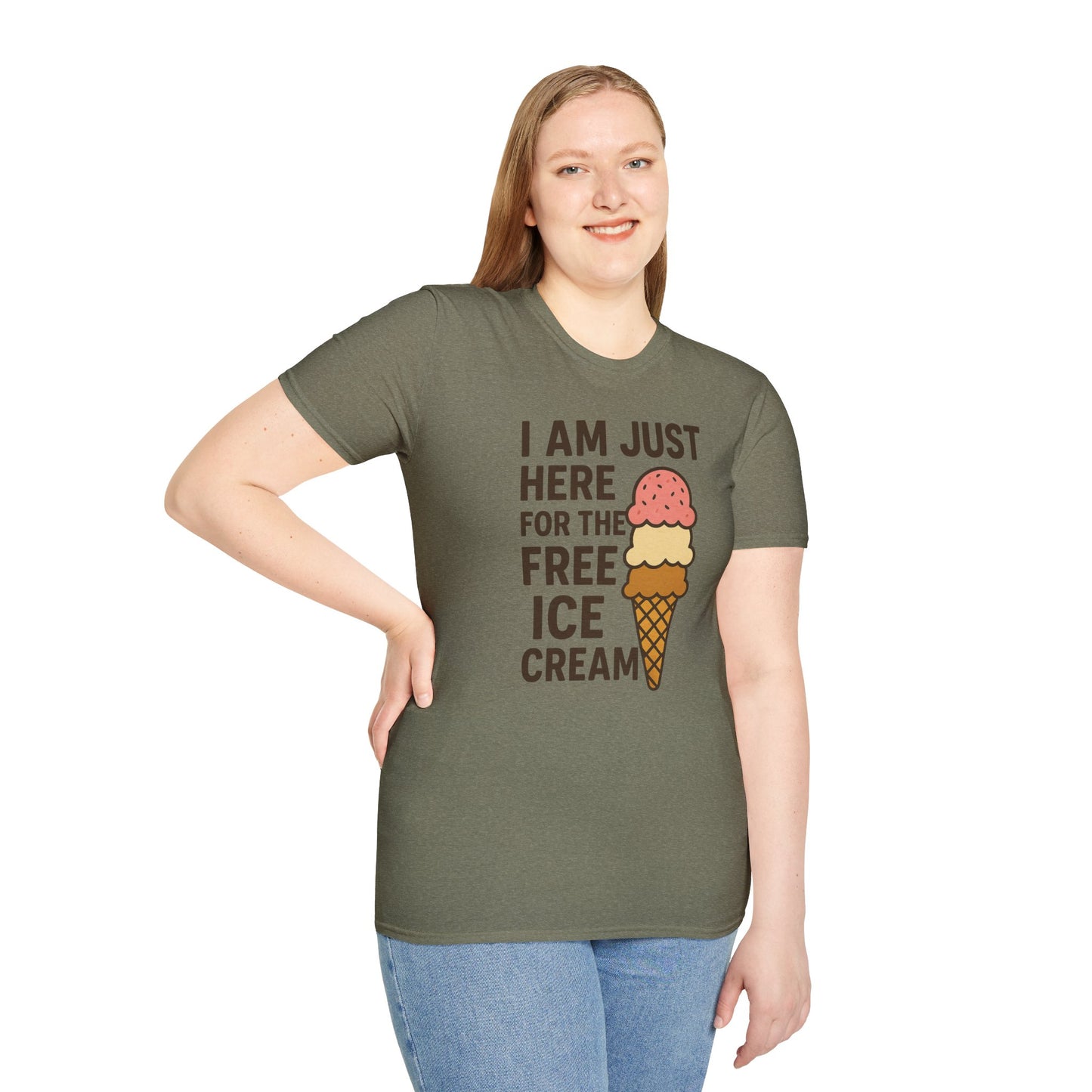 Ice Cream Lover's Unisex T-Shirt, Funny Graphic Tee, Summer Apparel, Sweet Treats Gift, Birthday Humor Shirt