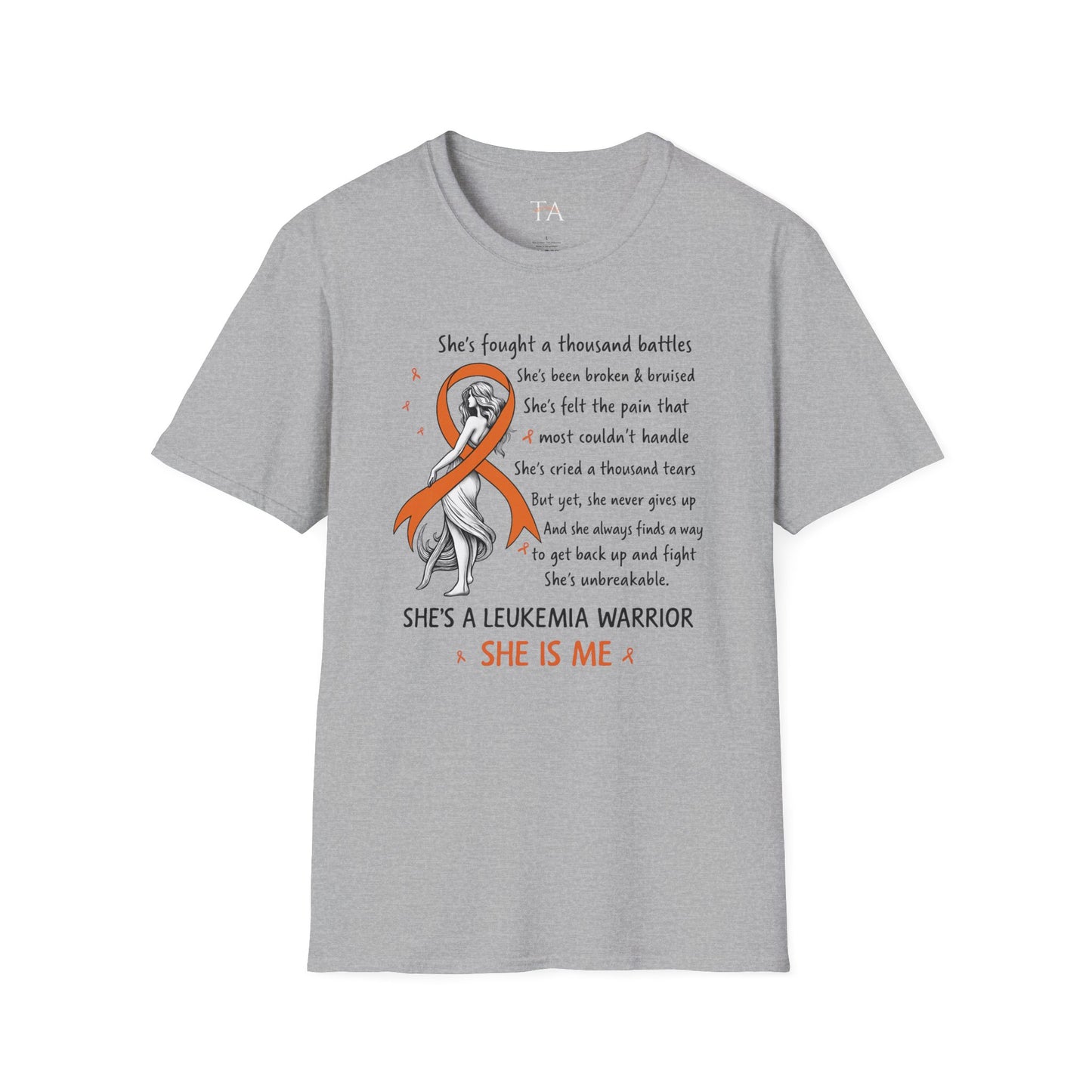Leukemia Warrior T-Shirt - Unisex Softstyle Support Apparel
