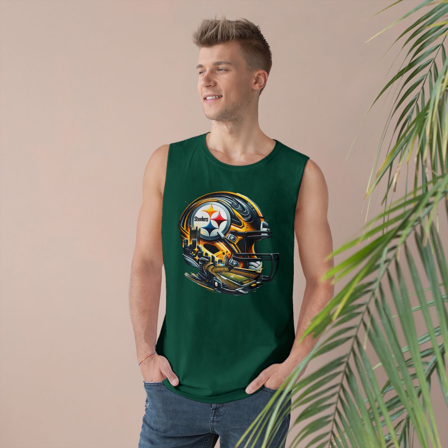 Football Unisex Sports Tank Top with Helmet Design, Casual Gym Wear, Game Day Outfit, Fitness Apparel, Athletic Gift