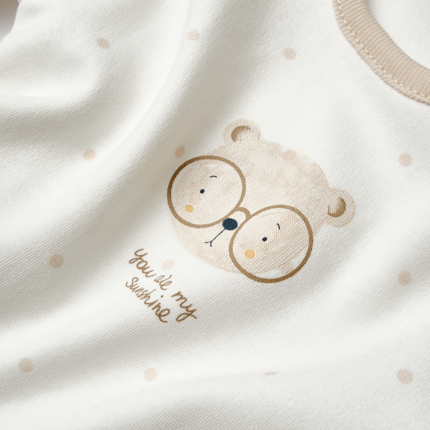 Honey and Hive - Teddy Ecru Long Sleeve Organic