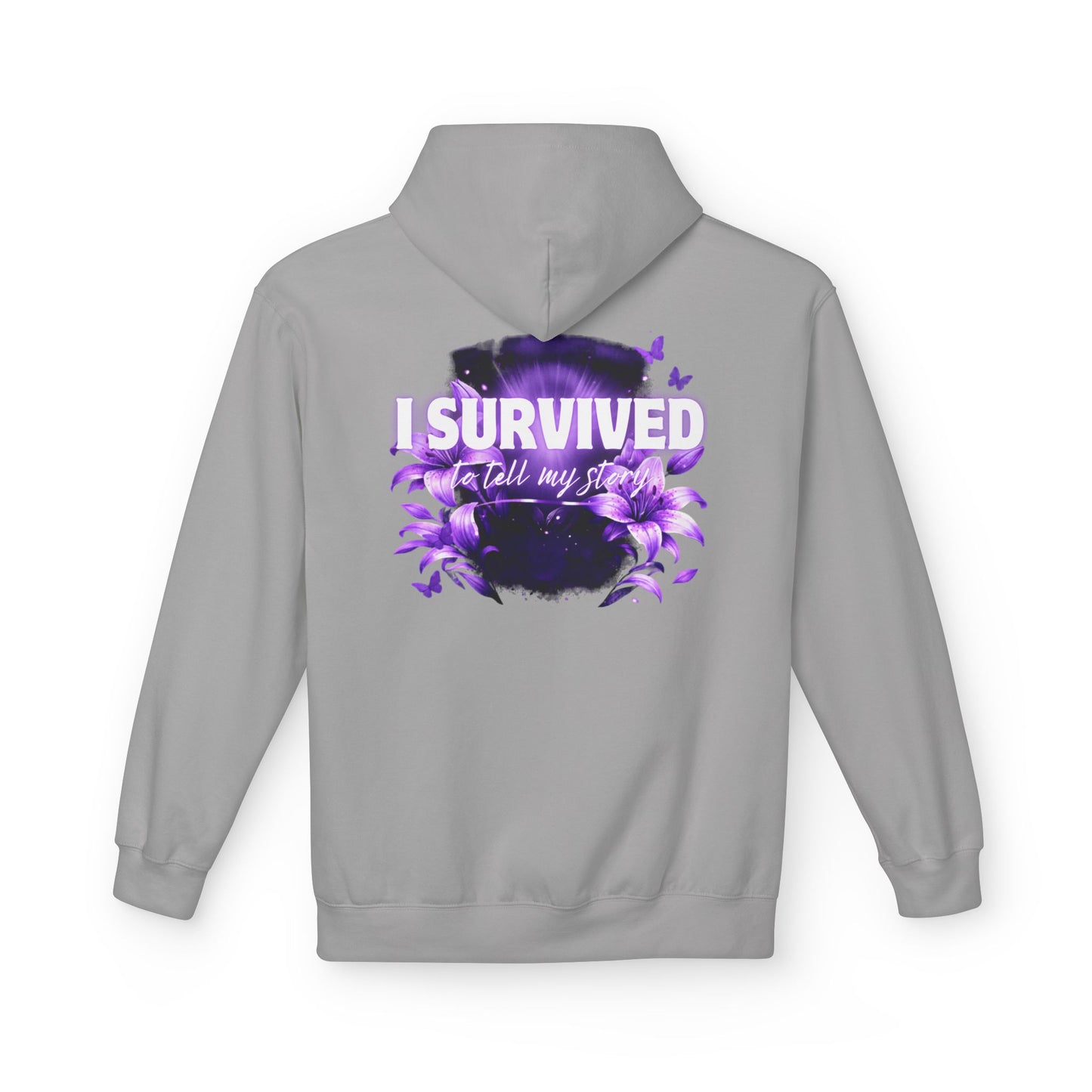 Domestic Violence(DV) Survivor - Unisex Midweight Softstyle Fleece Hoodie Domestic Violence Awareness