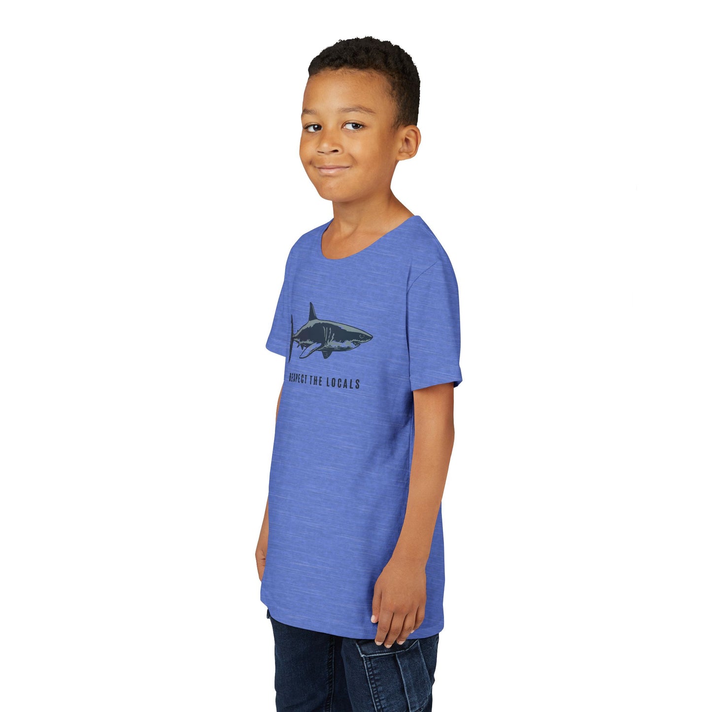 Kids Shark Youth Tee | Respect The Locals | Shark Lovers Shirt