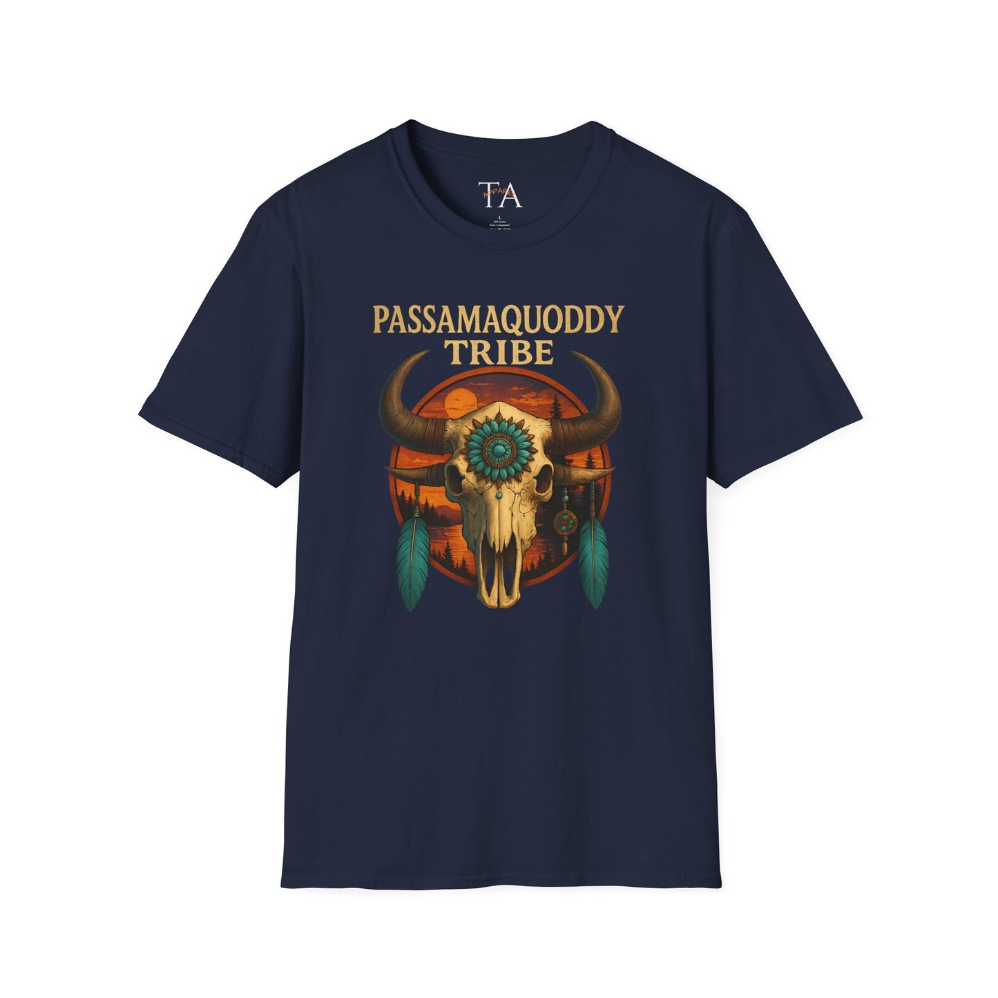 Tribal Graphic T-Shirt - Passamaquoddy Tribe Design2, Gift for Adventurers