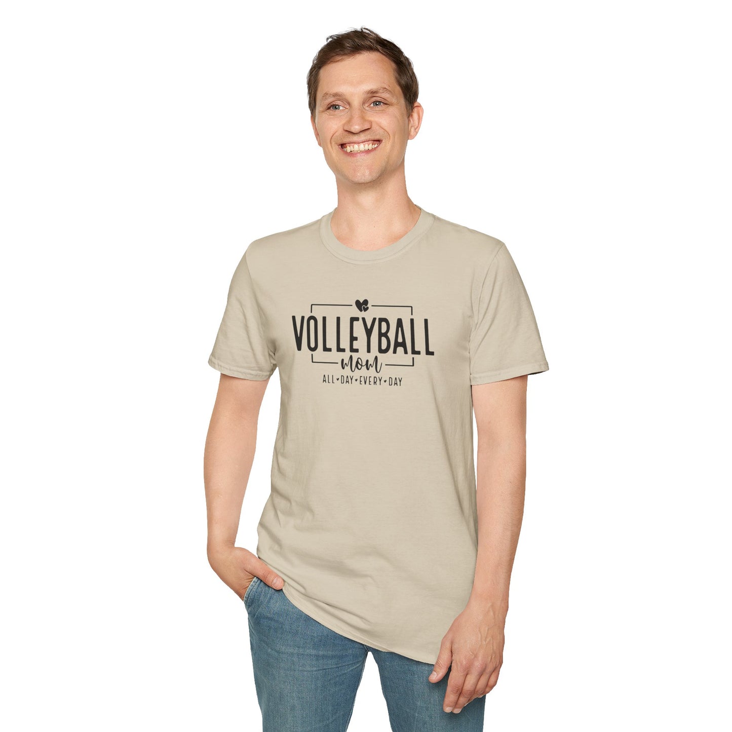 Volleyball Tee - All Day Every Day, Sports Shirt, Casual Wear, Gift for Athletes, Summer Outfit