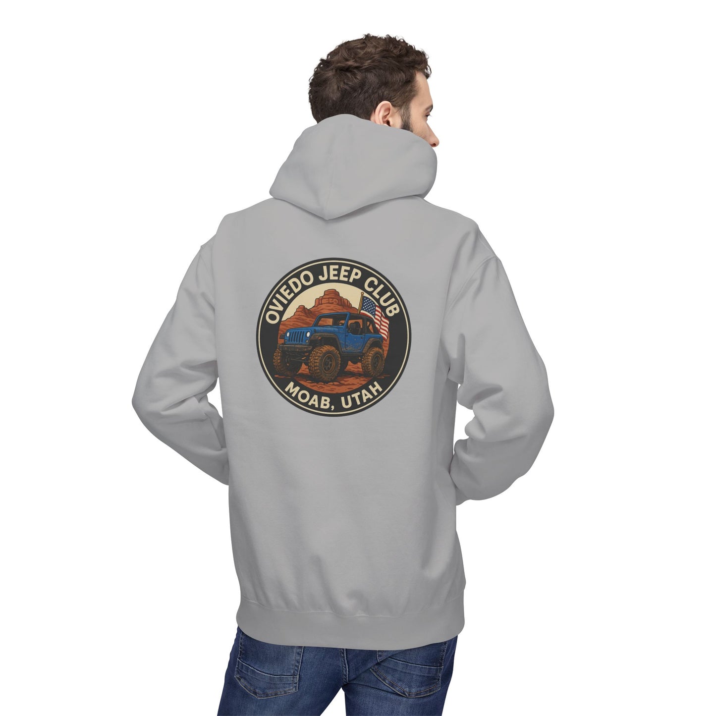 Oviedo Jeep Club Adventure Fleece Hoodie - Oviedo Jeep Club Outdoor Apparel for Jeep Lovers