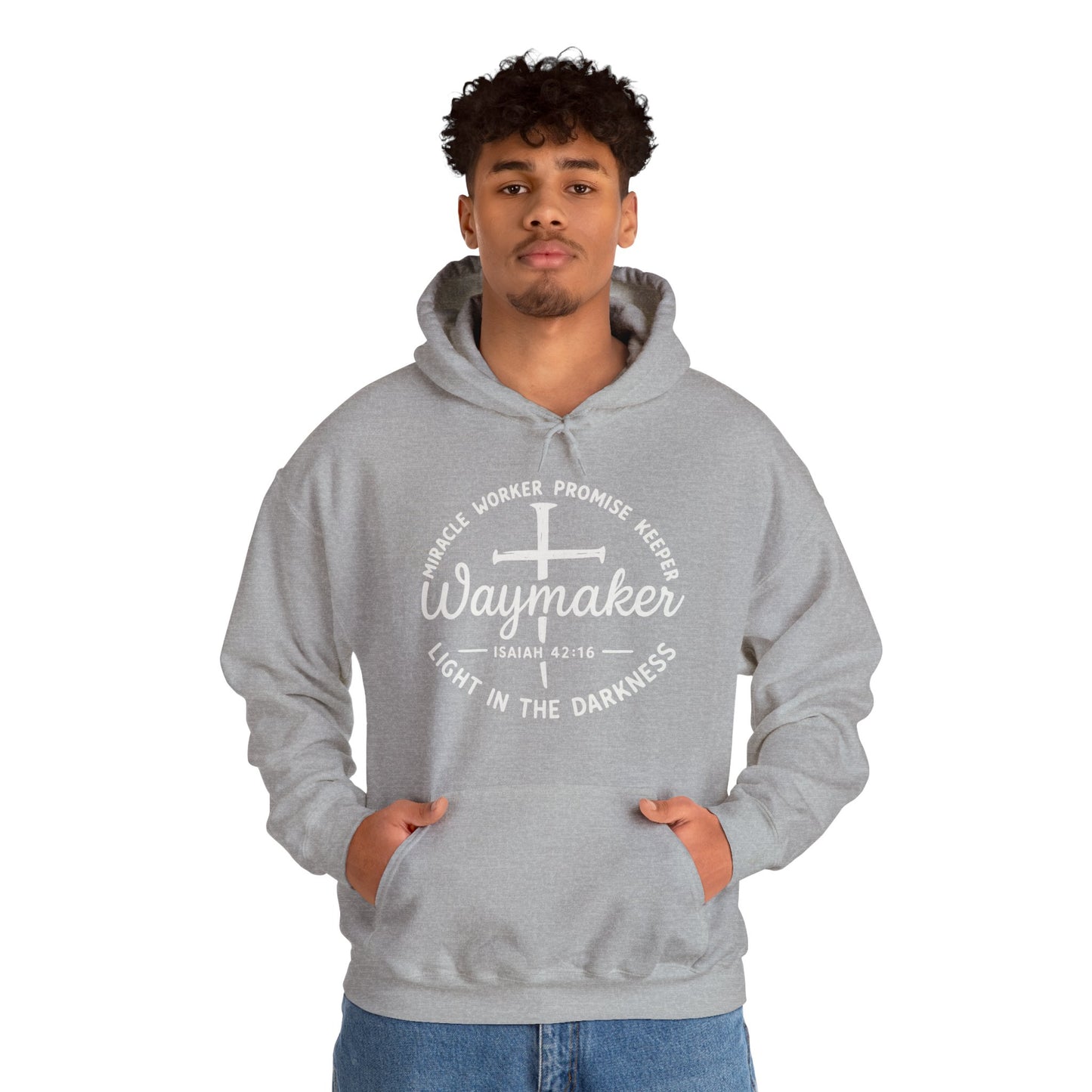 Faith Inspired Waymaker Hoodie - Cozy Sweatshirt for Faith Lovers and Celebrations