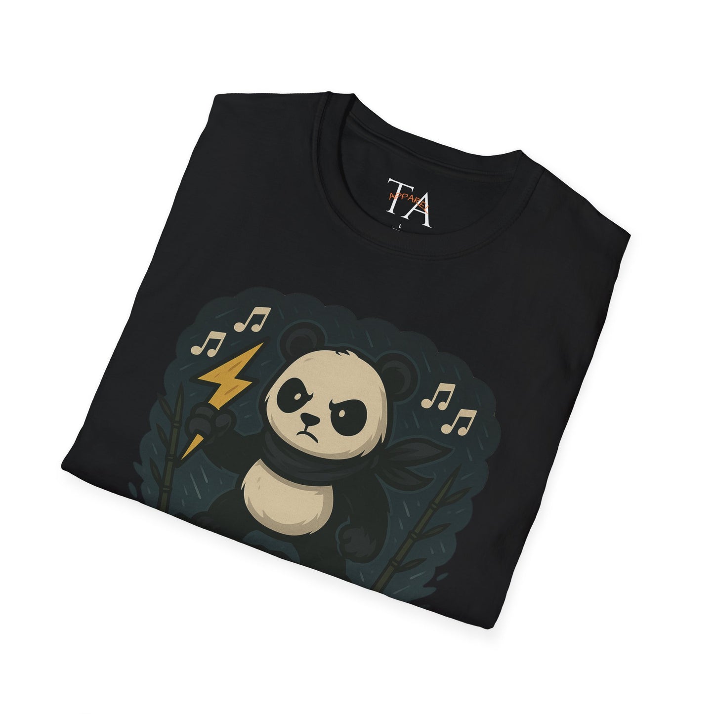 Panda Storm Tee for Animal and Music Lovers - Softstyle T-Shirt