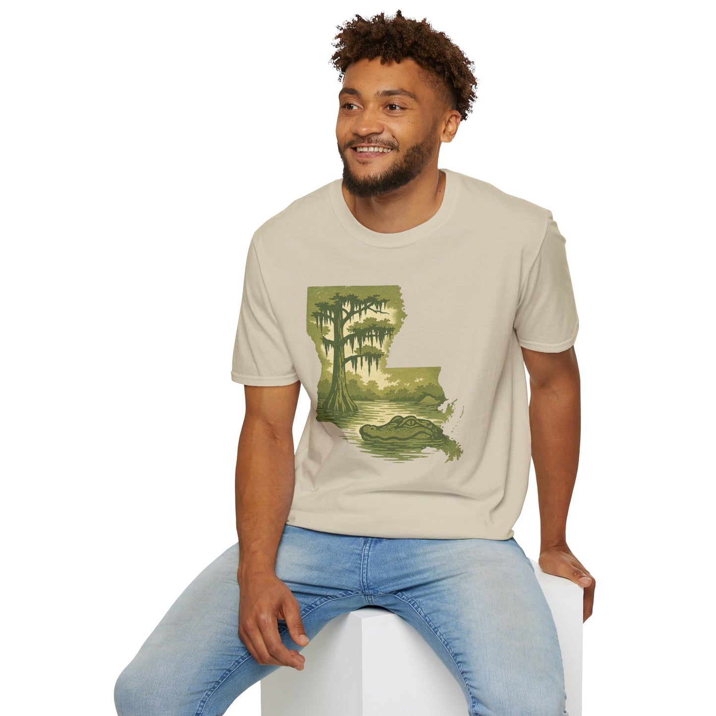 Louisiana Nature T-Shirt, Gift for Nature Lovers, Unisex Tee, Travel Souvenir, Outdoor Enthusiast Apparel, Urban Jungle Style