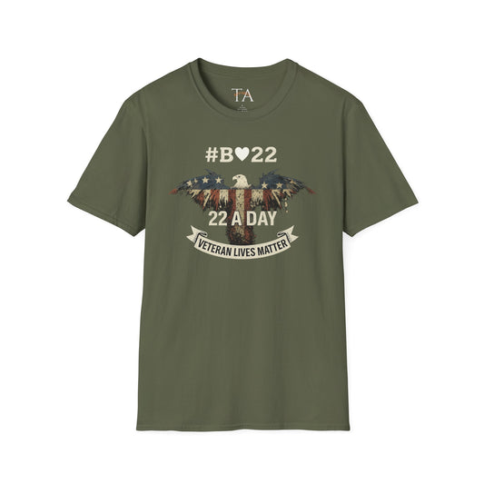 #B🤍22 Veteran Lives Matter T-Shirt