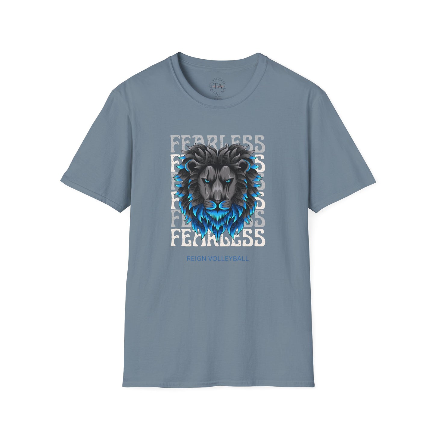 Fearless Lion Volleyball T-Shirt | Unisex Softstyle Tee