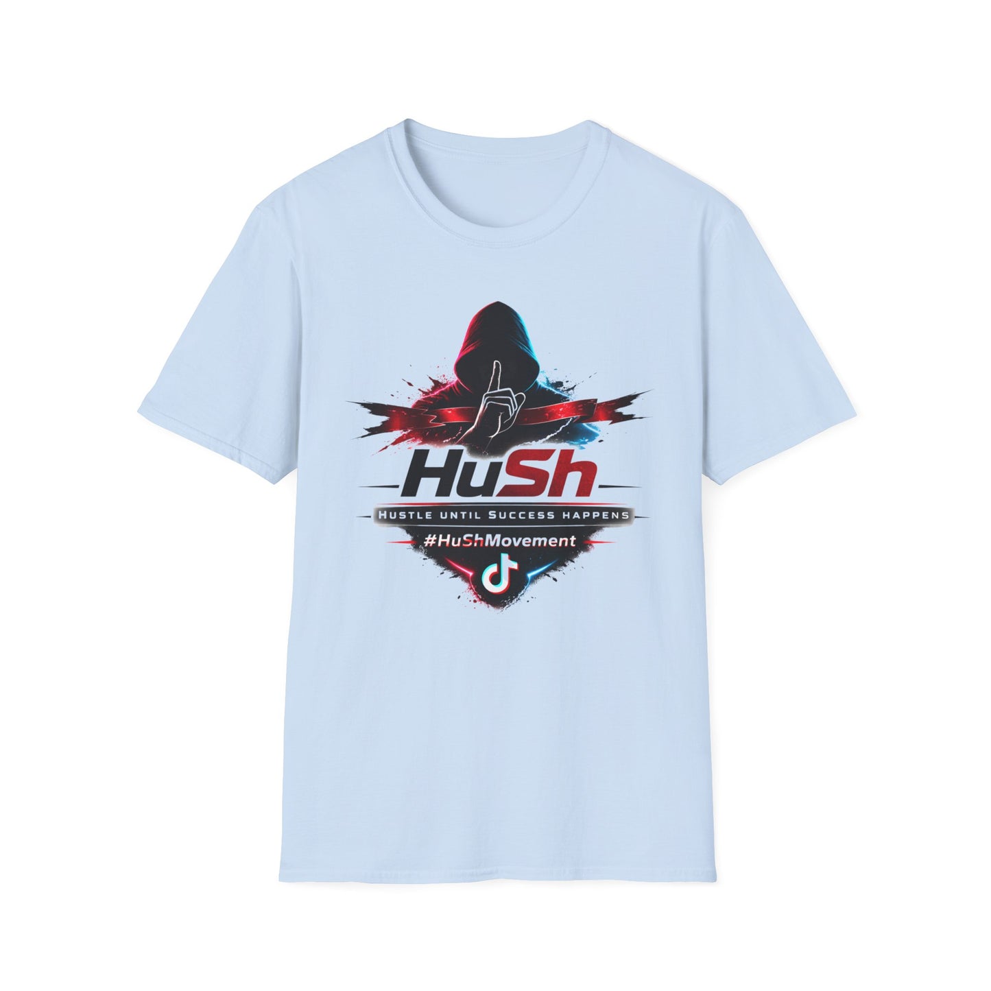 #HuSh silhouette graphic Tee | Hustle Until Success Happens, #HuShMovement