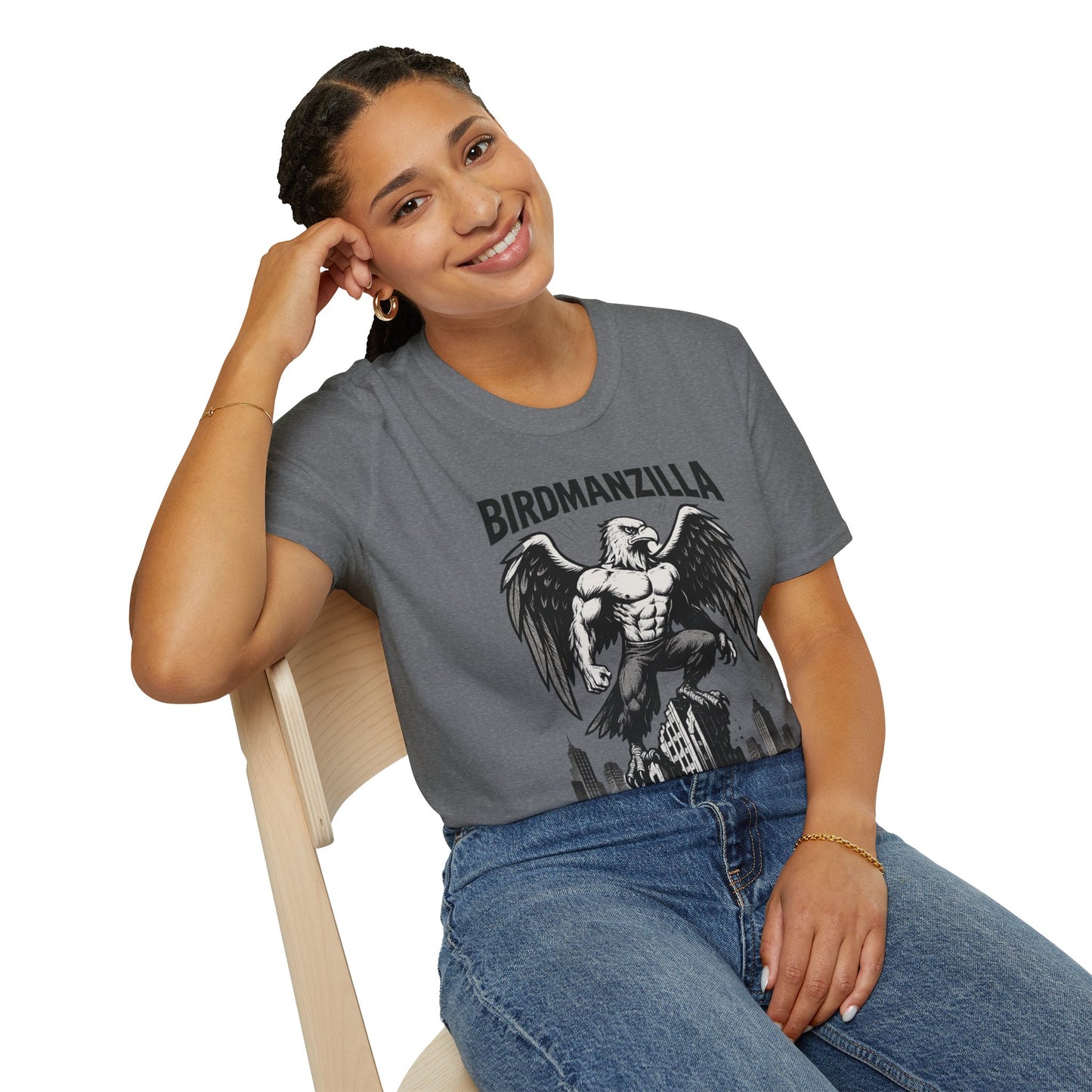 Birdmanzilla Graphic Tee - Unisex T-Shirt, Casual Wear, Unique Gift, Men's Fashion