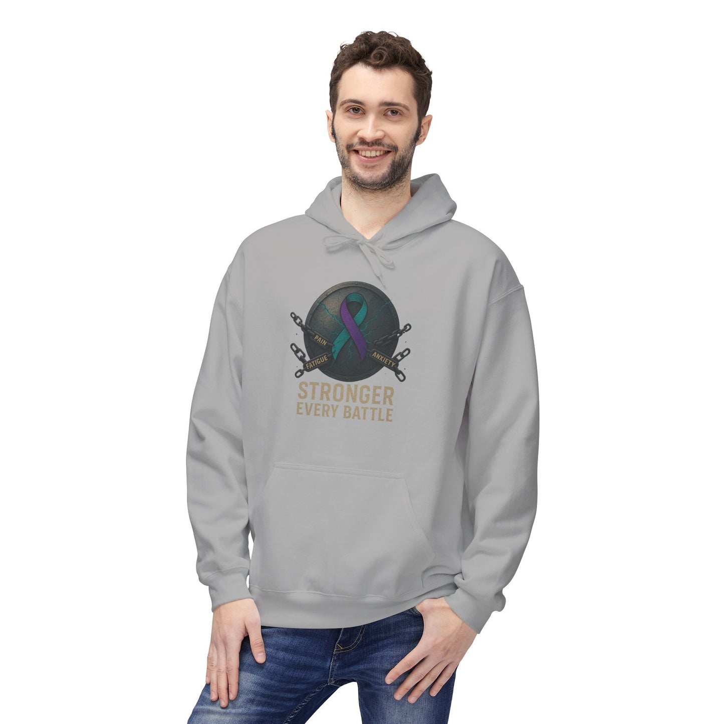 Fragile X Empowering Strength Hoodie - Unisex Midweight Softstyle Fleece, Casual Wear, Motivational Gift, Workout Fashion, Everyday Comfort