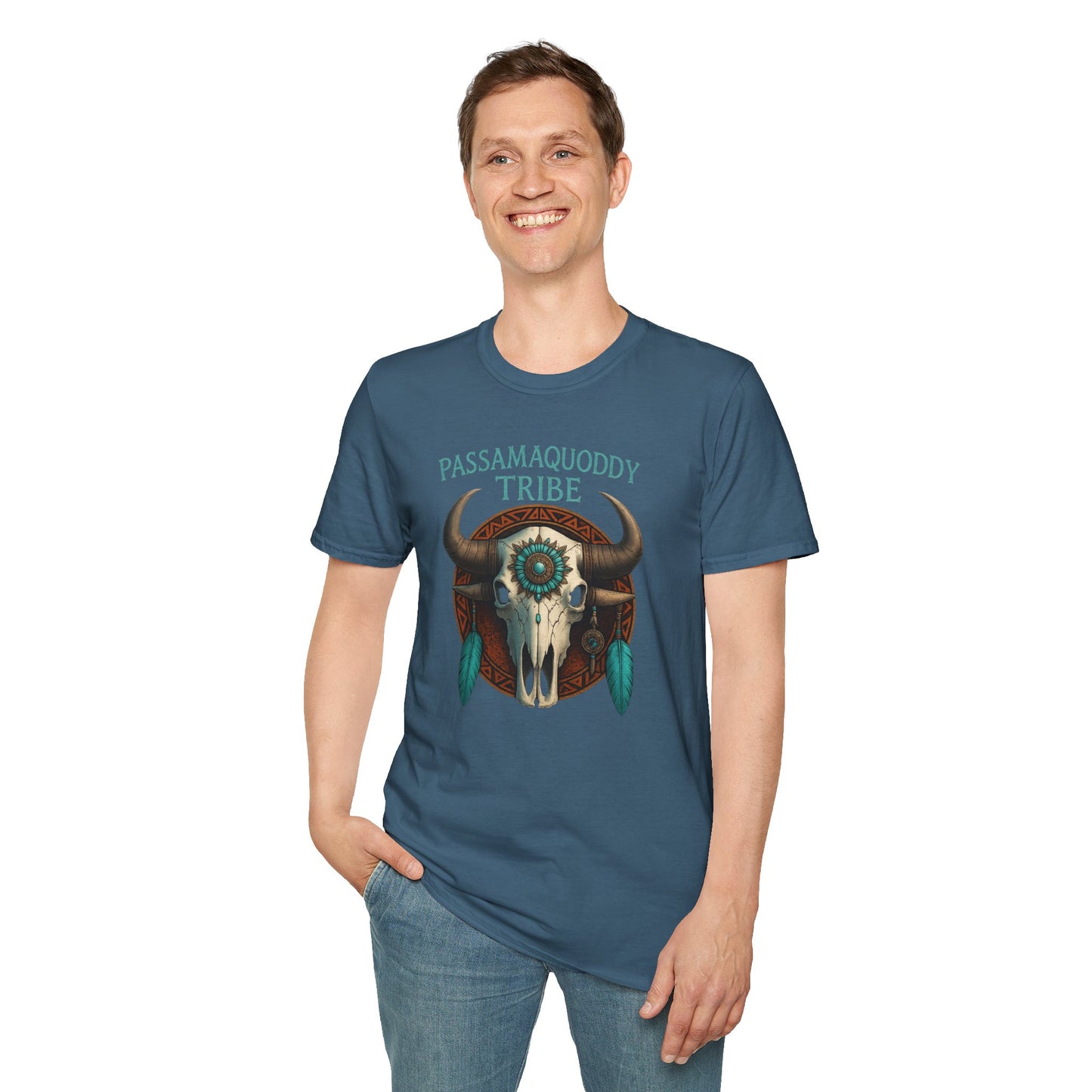Tribal Graphic T-Shirt - Passamaquoddy Tribe Design, Gift for Adventurers