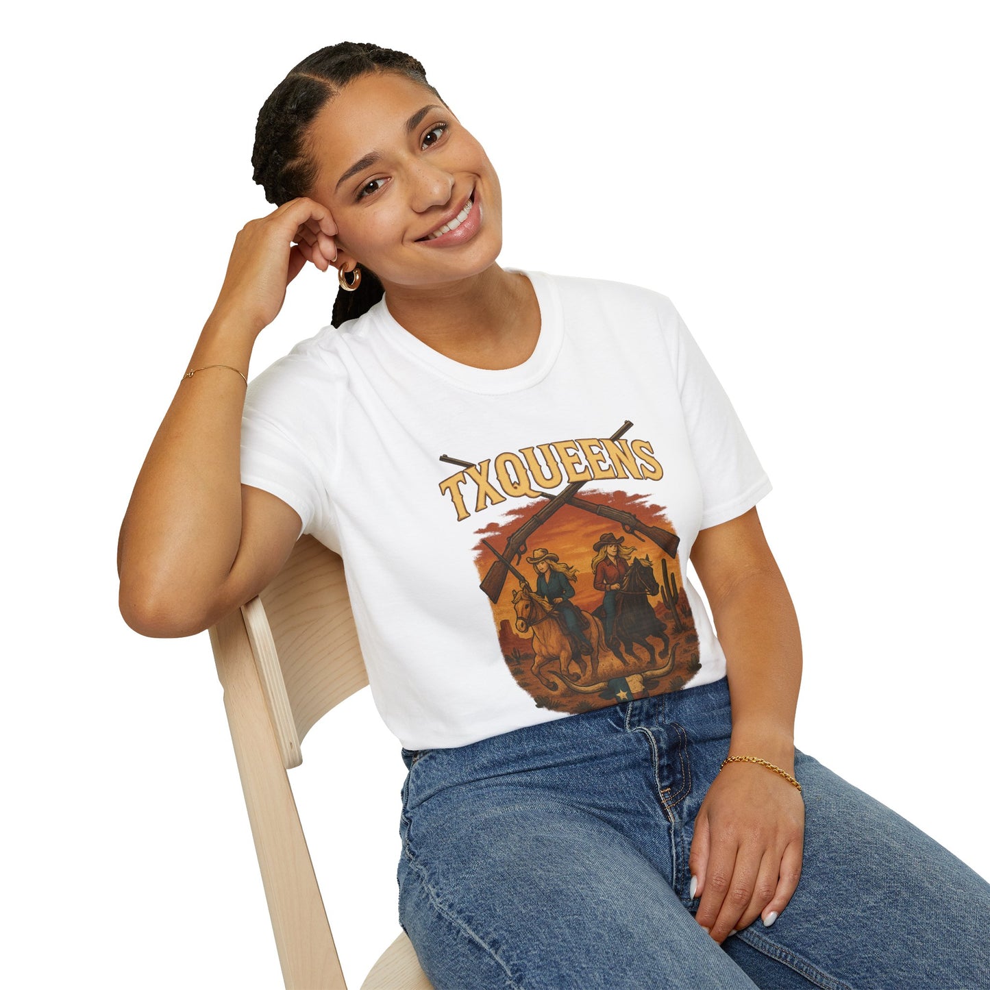 TXQUEENS Western Graphic Unisex T-Shirt