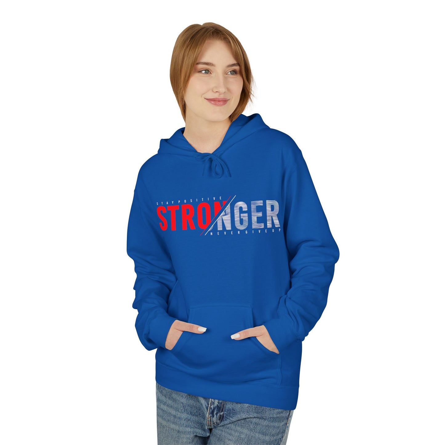 Stronger Every Day Motivational Hoodie – Stay Positive, Never Give Up