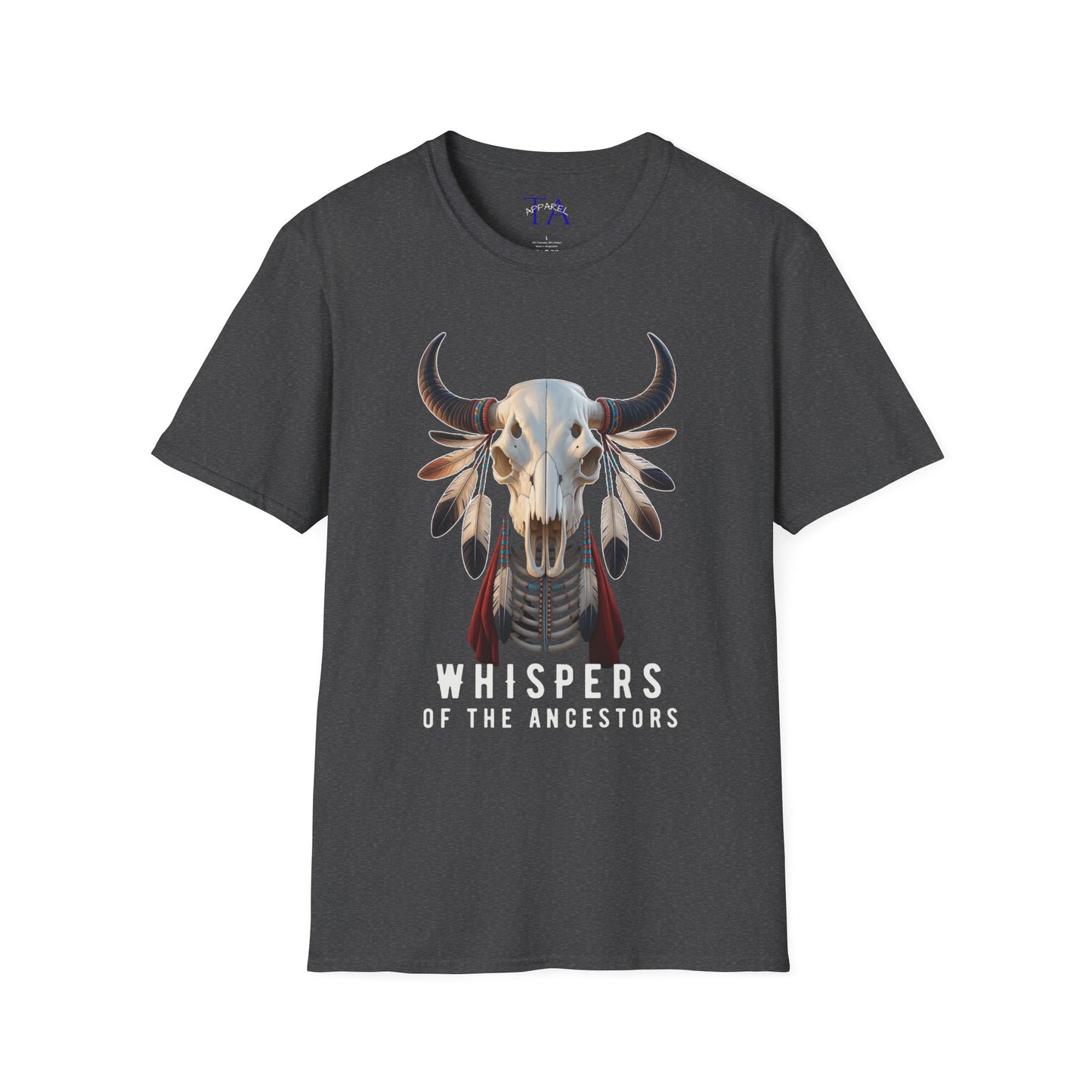 Native American Buffalo Skull T-Shirt - Whispers of the Ancestors