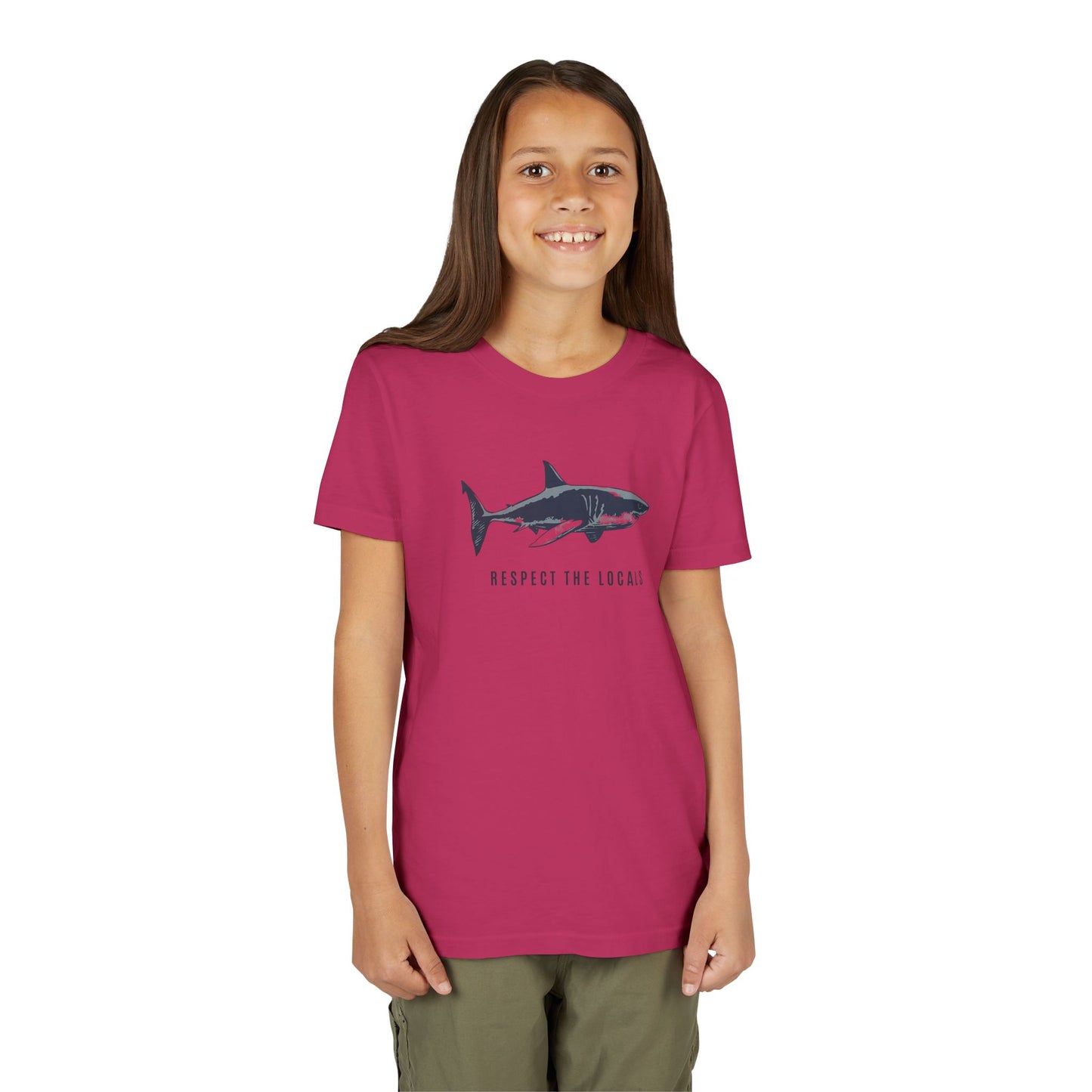 Kids Shark Youth Tee | Respect The Locals | Shark Lovers Shirt