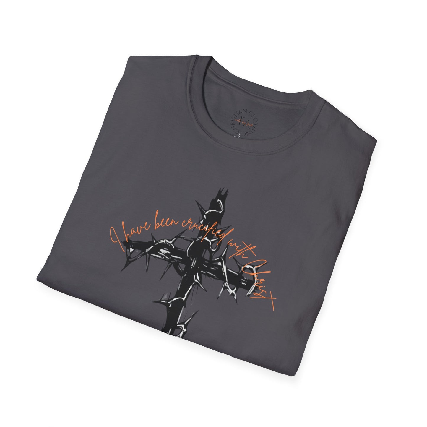 Faith Inspired Christian Cross Unisex T-Shirt - 'I Have Been Crucified with Christ' Design