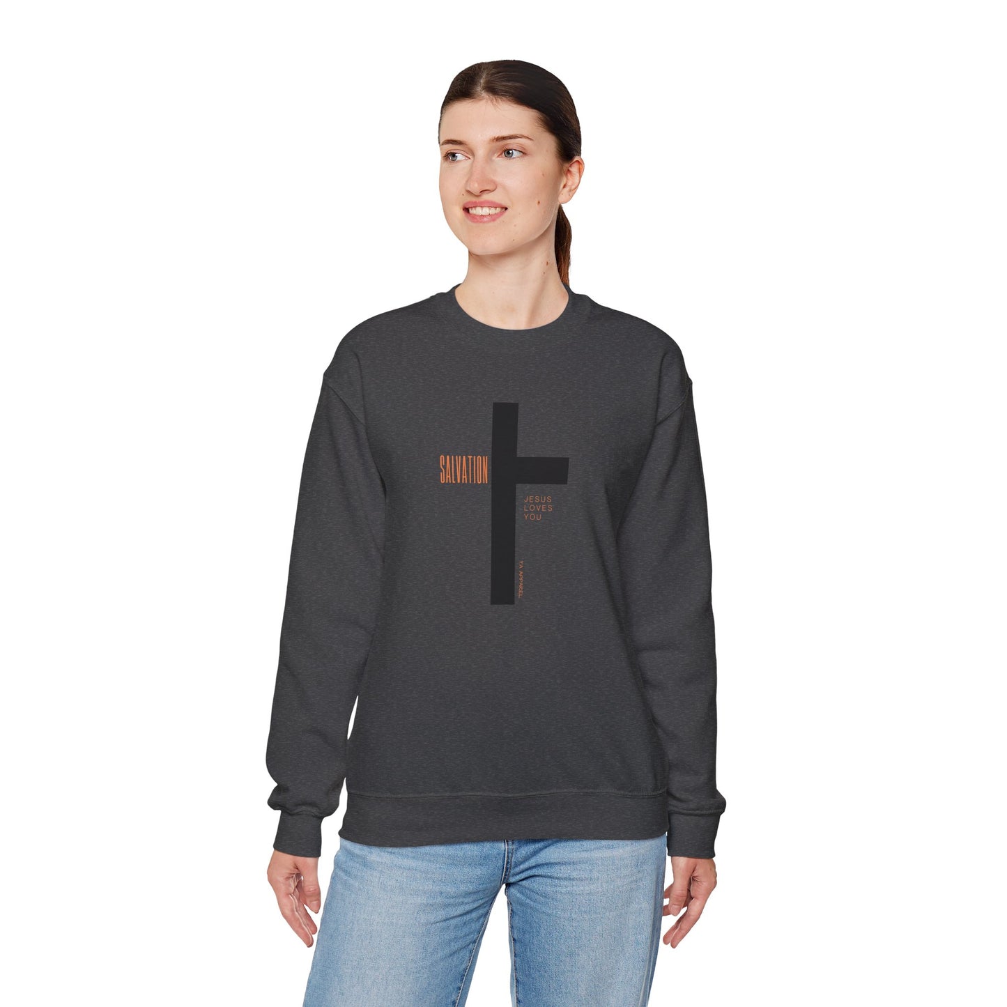 Faith Inspired Salvation Cross Sweatshirt