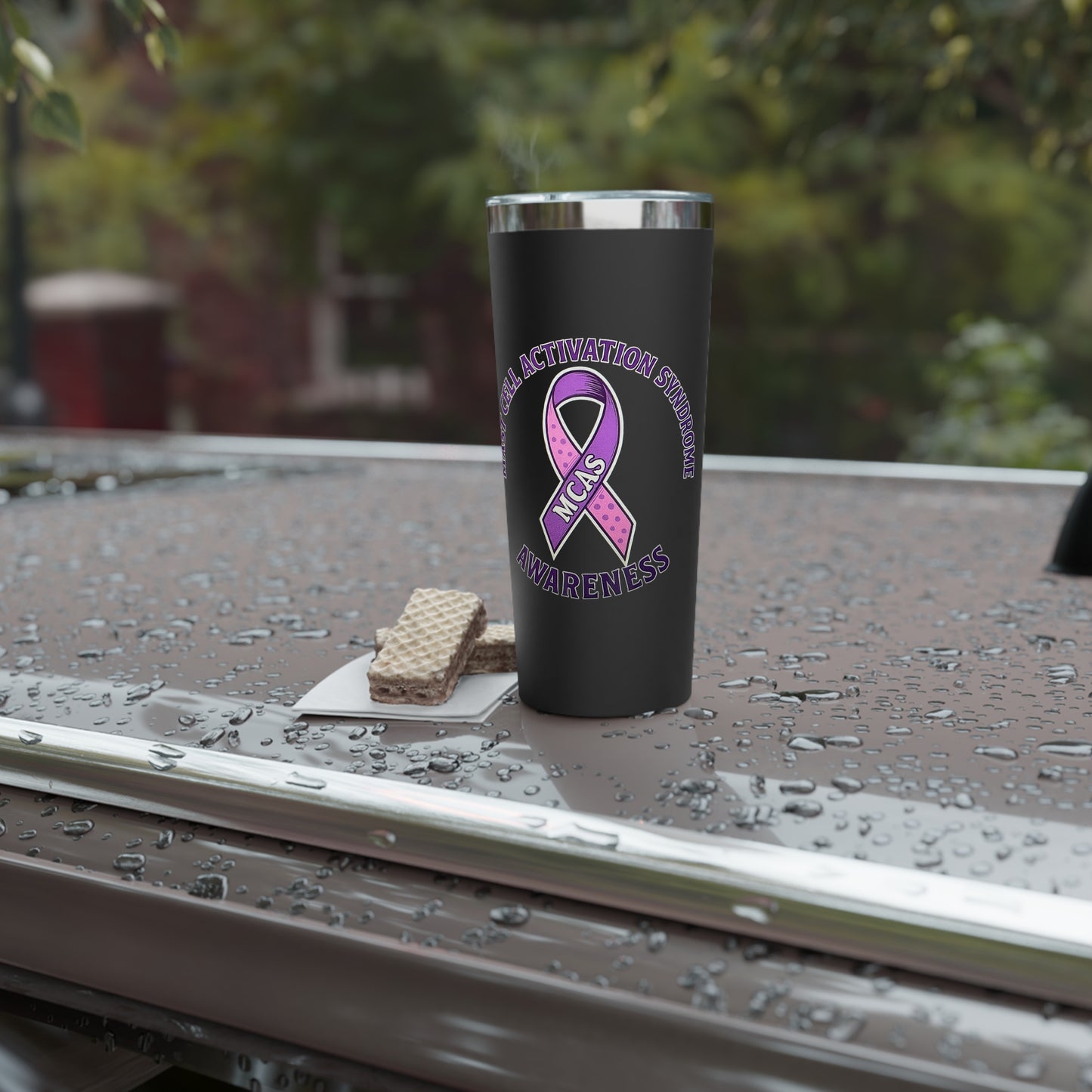 Mast Cell Activation Syndrome Awareness Copper Tumbler, 22oz Insulated Drinkware for Support, Gift for Awareness Events, Advocacy, Cancer Awareness, Fundraising