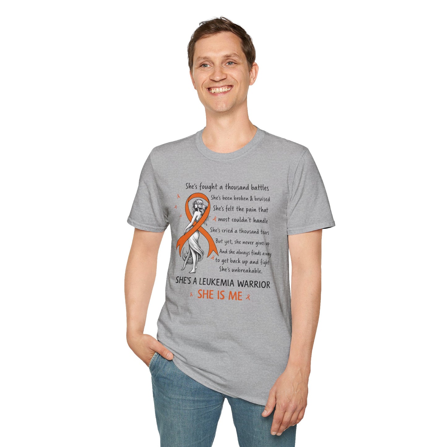 Leukemia Warrior T-Shirt - Unisex Softstyle Support Apparel