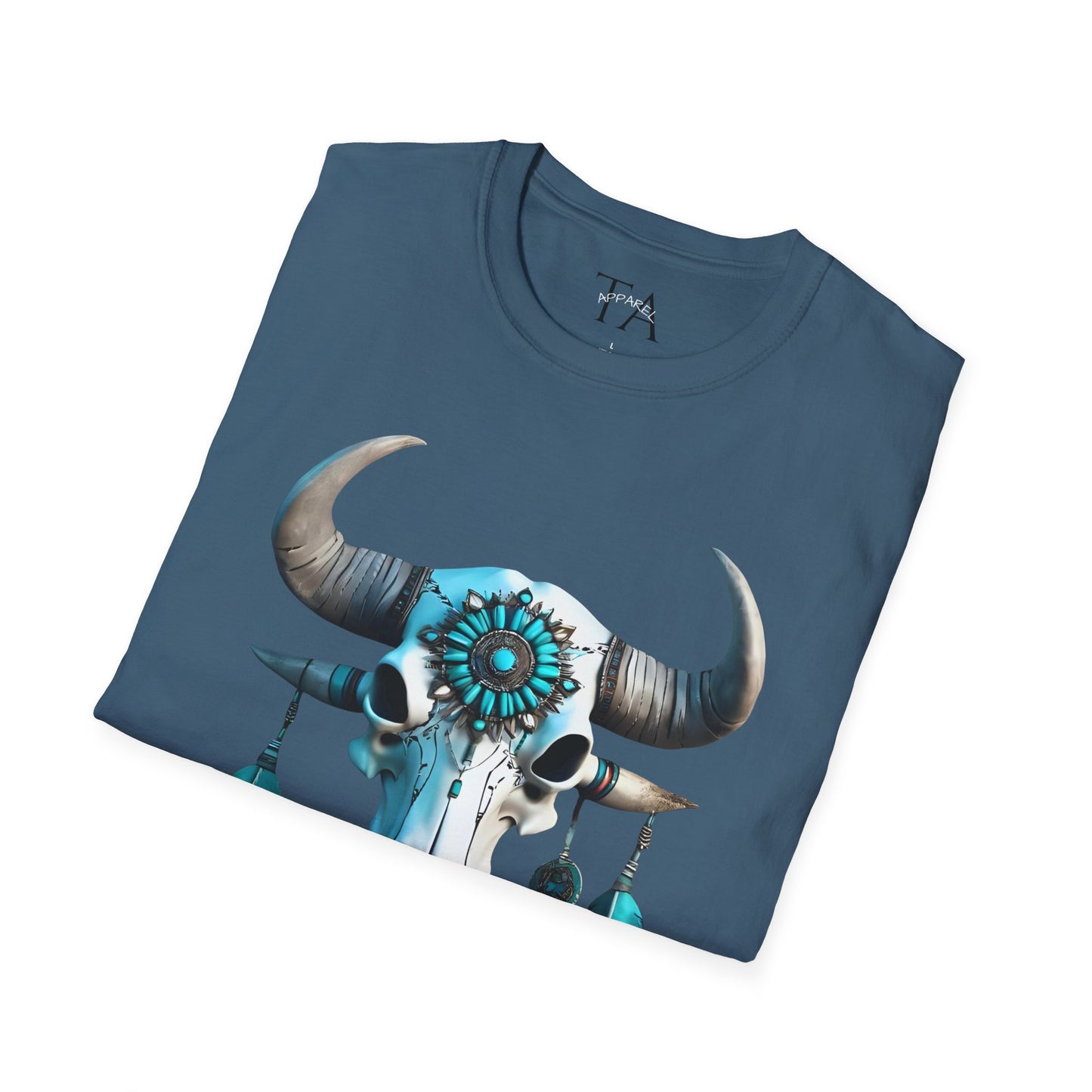 Native American Turquoise Buffalo Skull Tee - Unisex Jersey
