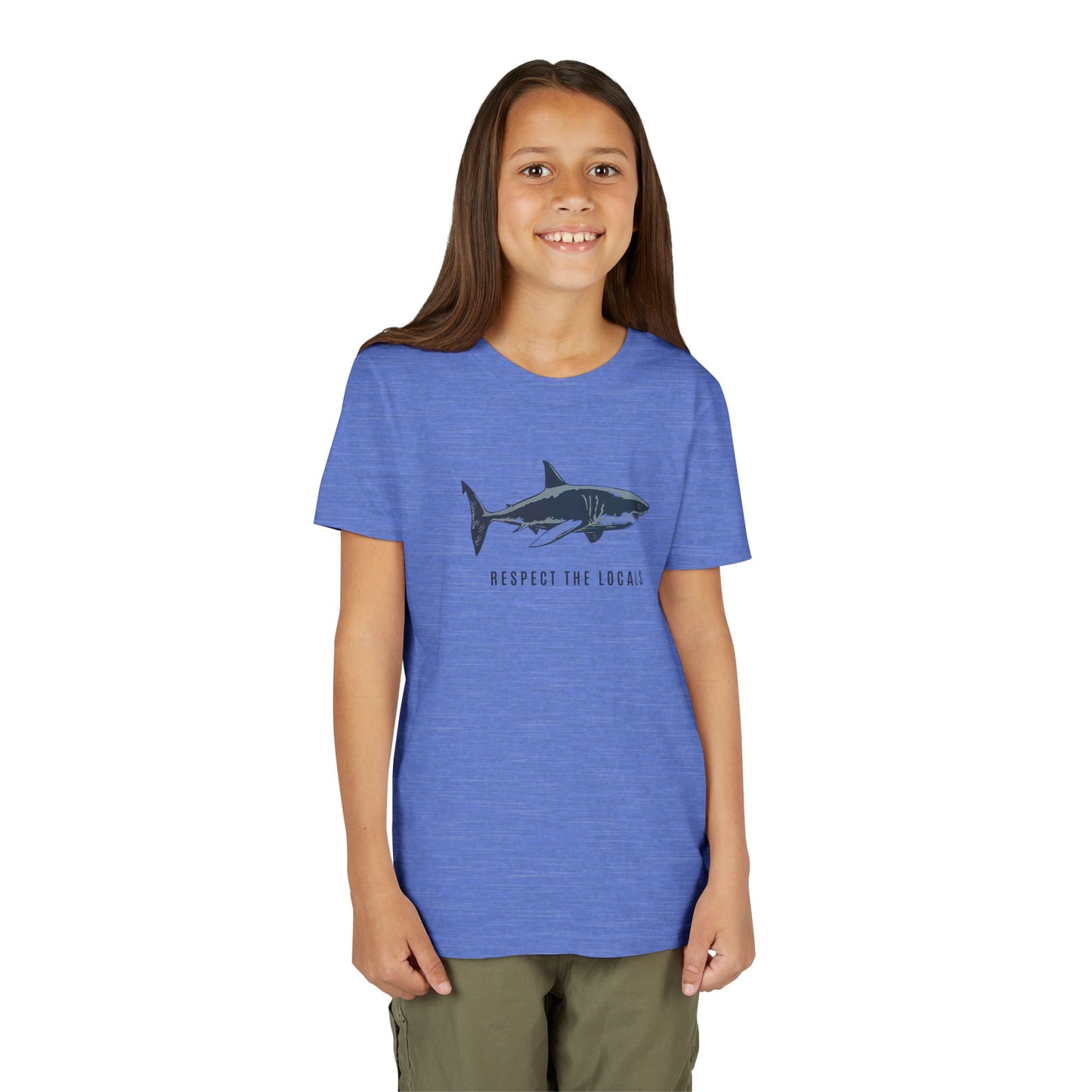 Kids Shark Youth Tee | Respect The Locals | Shark Lovers Shirt